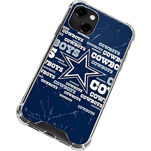 Official NFL Dallas Cowboys Blast Design Clear Phone Case for iPhone 13 - Slim Protective Cover with Scratch Resistance - Perfect for Football Fans, Game Days & Cowboys Supporters