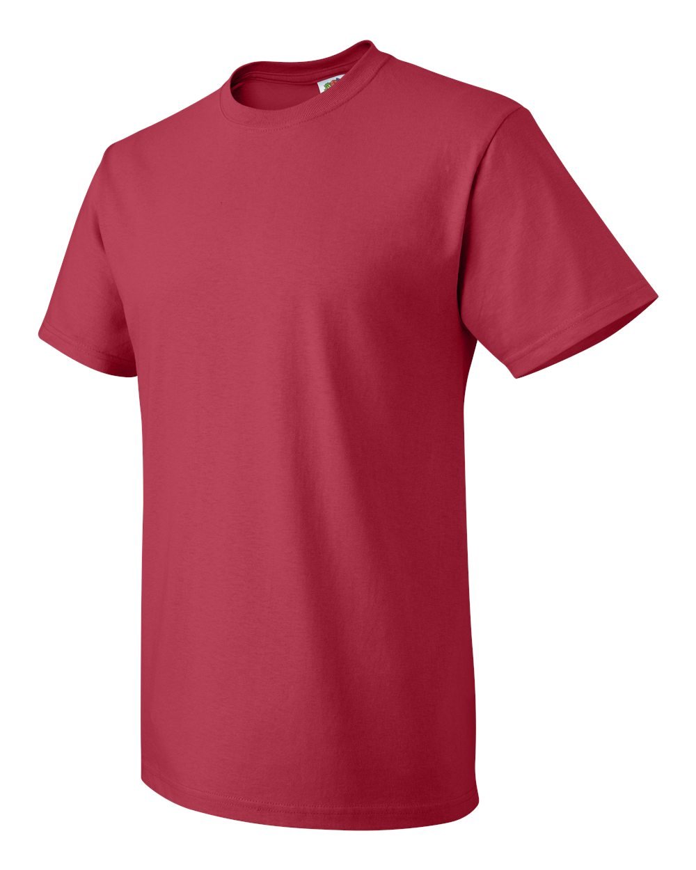 Premium 100% Heavy Cotton T-Shirts for Men - 6 Pack (6XL, True Red) - Soft & Durable Crewneck Tees for Casual Wear, Workout & Everyday Comfort