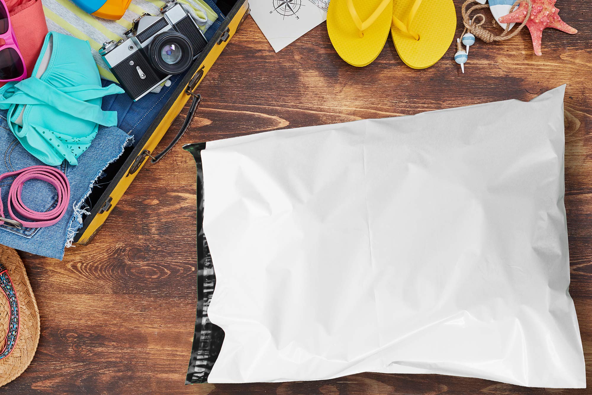 500 Pack 24x19 Inch Self-Sealing Poly Mailer Envelopes - 2.35MIL Thick Waterproof Shipping Bags, Tear-Resistant & Privacy Shielded Mailing Pouches for Ecommerce, Clothing, Books & Document Shipping (500 Large Postal Envelopes) - Perfect for Online Stores, Amazon FBA & Small Business Shipping Needs