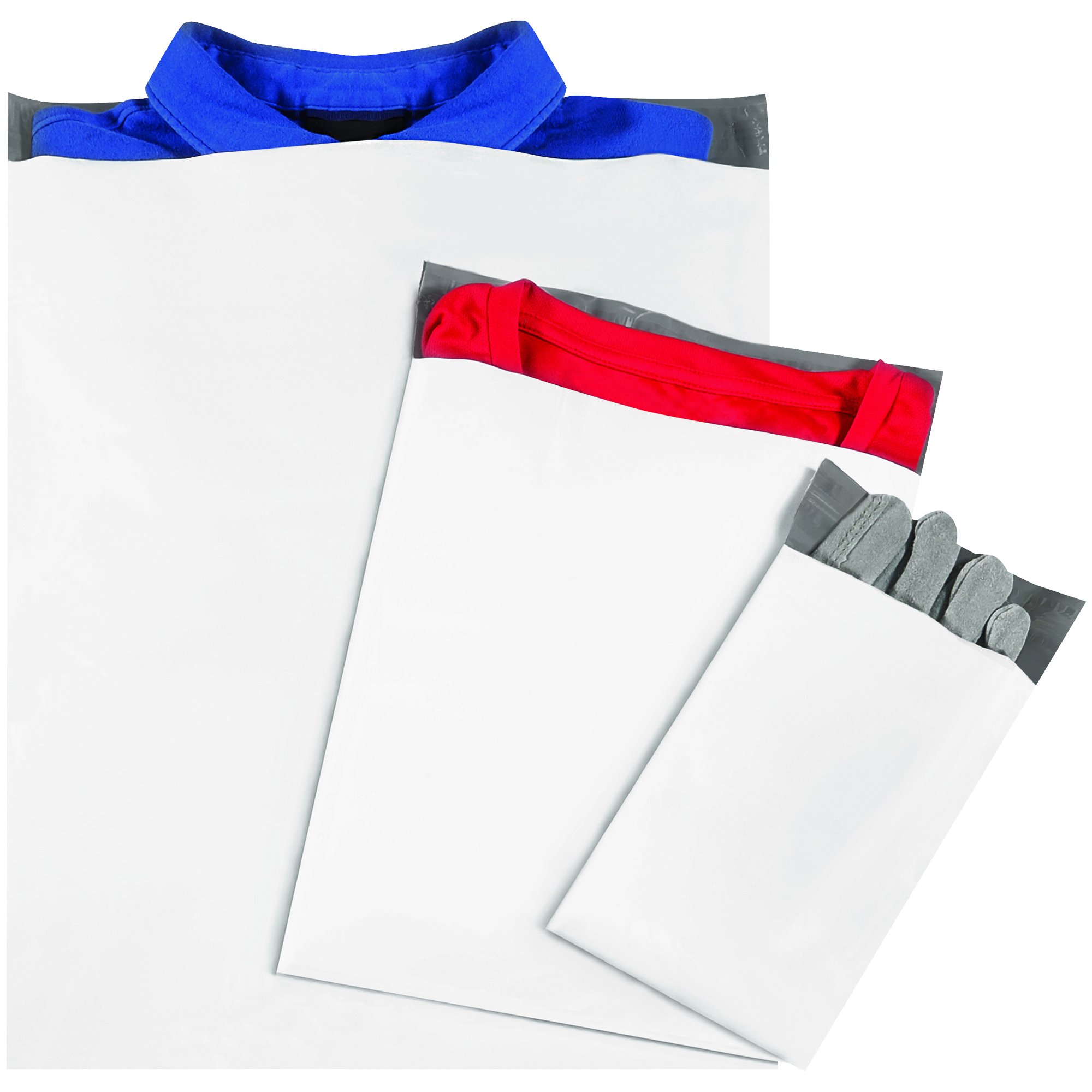 Tape Logic TLB879100PK 14x17 Inch White Poly Mailers - 100 Pack | Eco-Friendly Shipping Envelopes for Ecommerce, Clothing & Online Stores