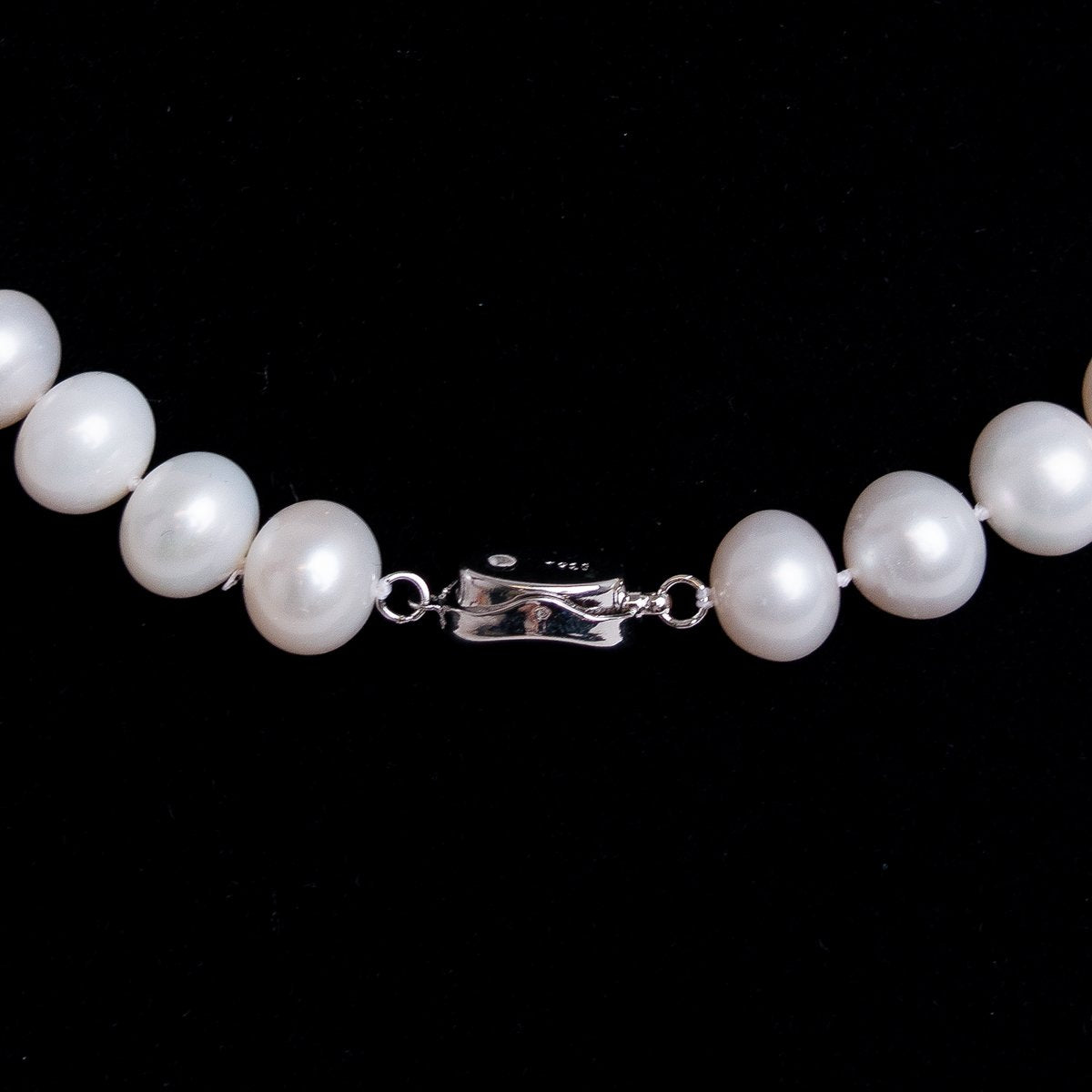 Elegant Large Round White Pearl Necklace for Women - Perfect for Weddings, Parties & Formal Events