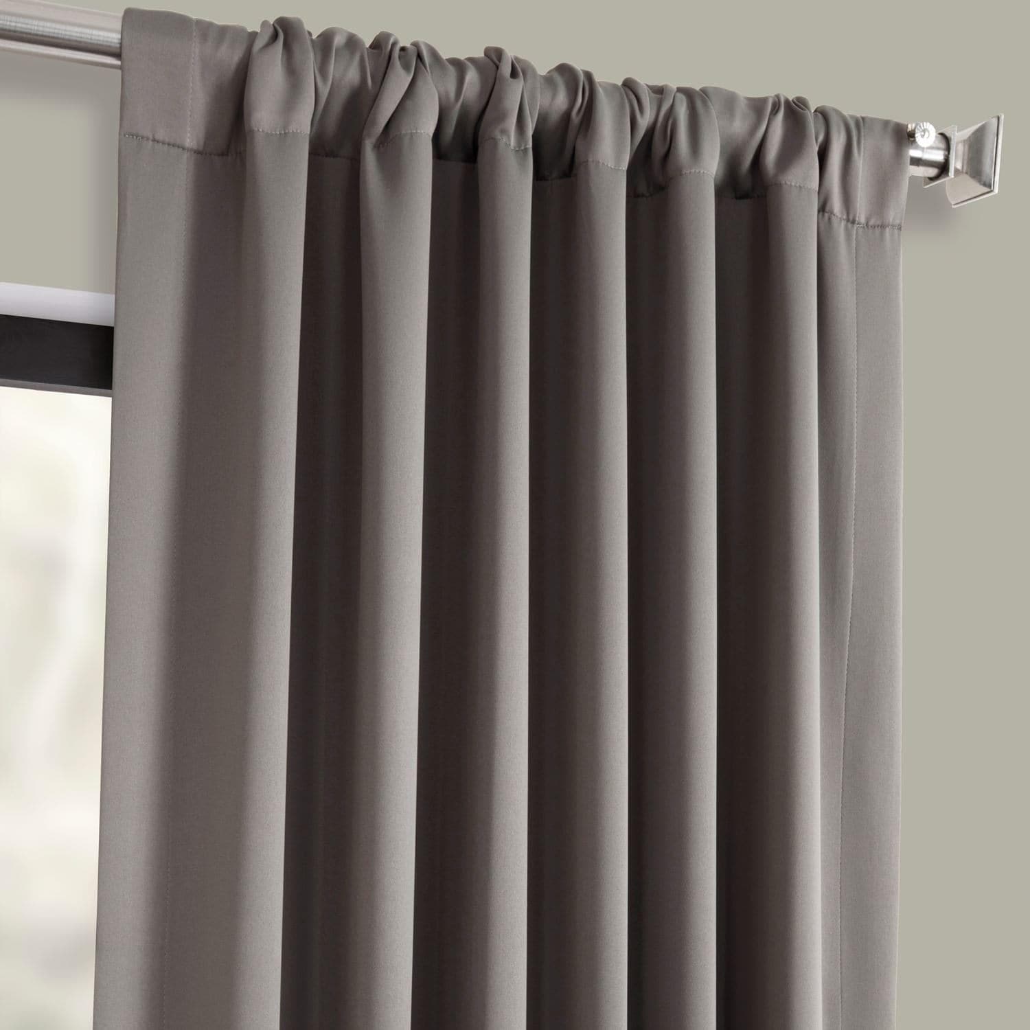 Blackout Curtains Neutral Grey - Light Blocking Thermal Insulated Drapes for Bedroom, Living Room & Home Theater