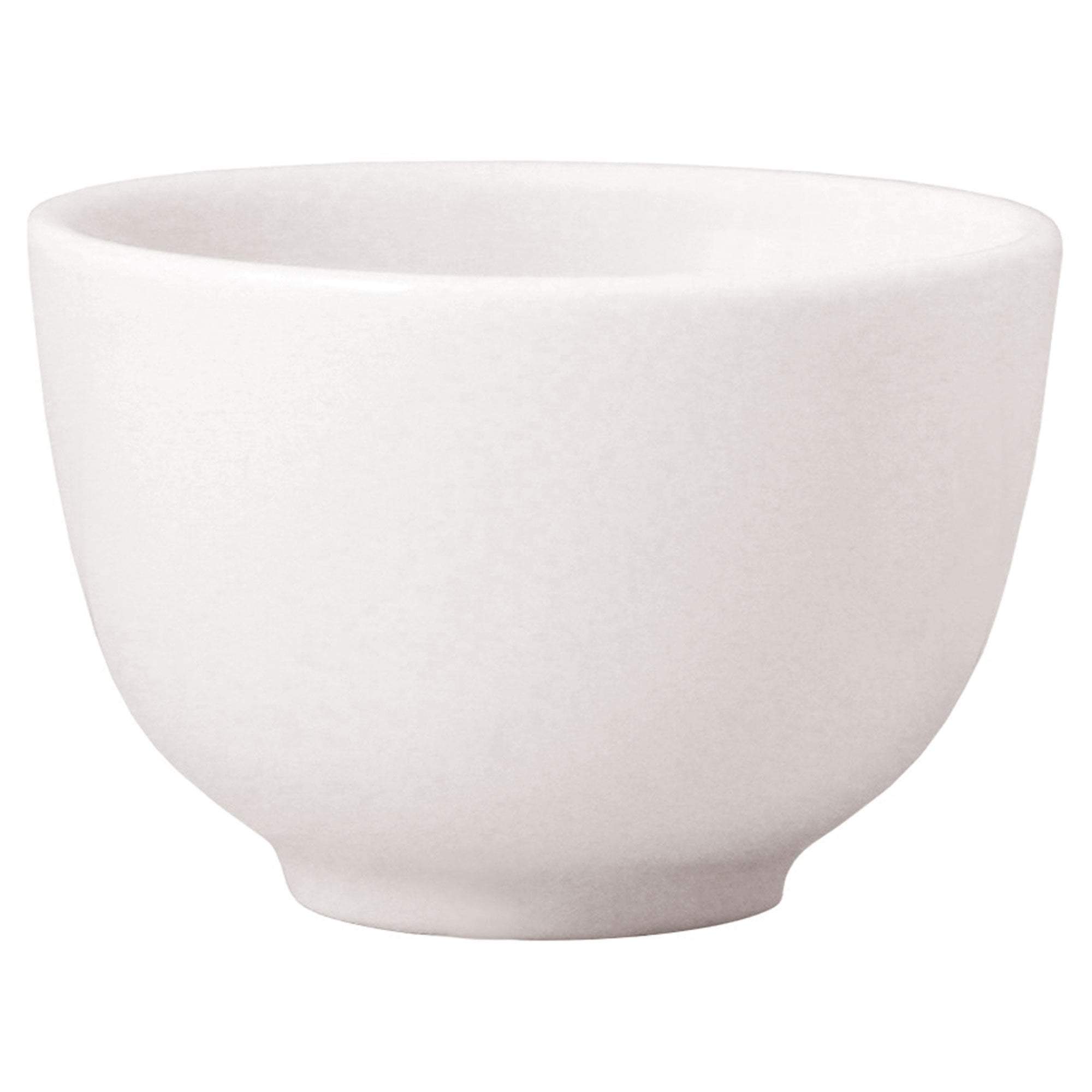 FOH Round Porcelain Face Mask Cup 4 oz - Small Ceramic Coffee Cup for Espresso, Tea, or Dessert - Perfect for Home, Office, or Cafe Use