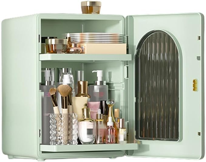 BLURISM Mug Holder - Luxury Stackable Cup Storage Rack, Transparent Dustproof Water Bottle Organizer Box | Kitchen Cabinet Shelves for Tumblers & Coffee Cups | Perfect for Office, Home Kitchen & Dorm Organization