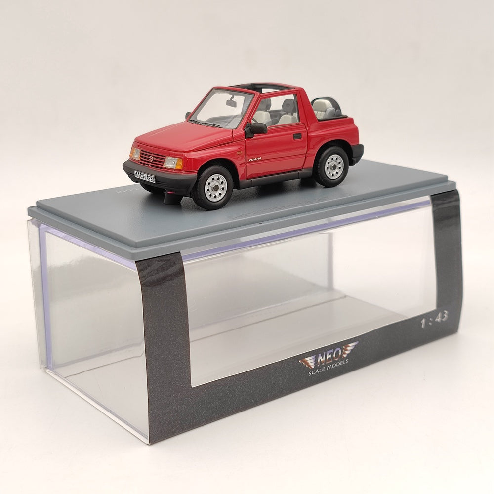 1/43 NEO SCALE MODELS Suzuki Vitara 1.6 JLX Convertible Red Resin Die-Cast Car - Limited Edition Collectible for Display & Model Car Enthusiasts
