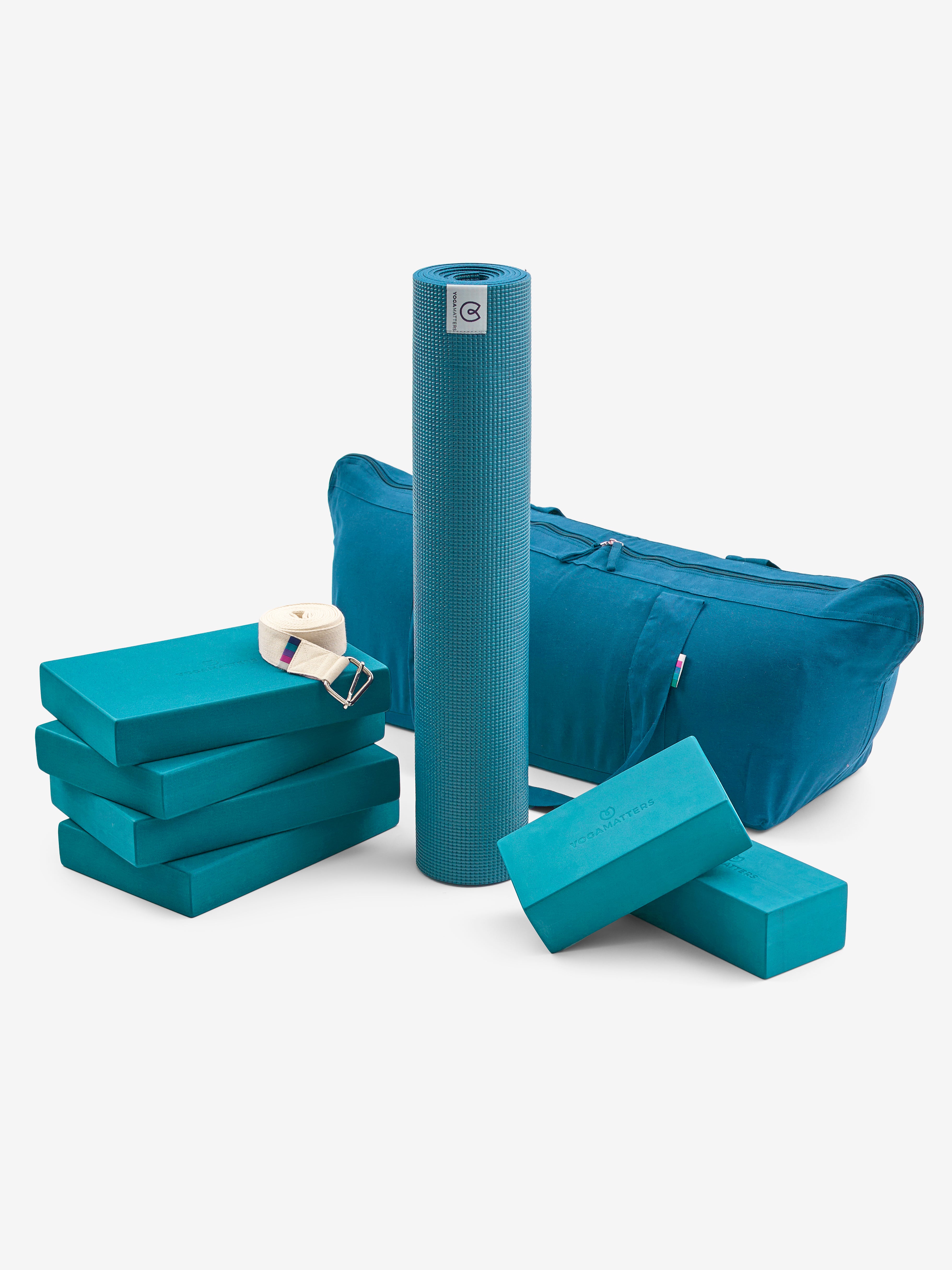 Yogamatters Iyengar Yoga Kit - Premium Yoga Mat, Belt, Blocks & Bolster Set for Home & Studio Practice - Perfect for Beginners & Advanced Yogis