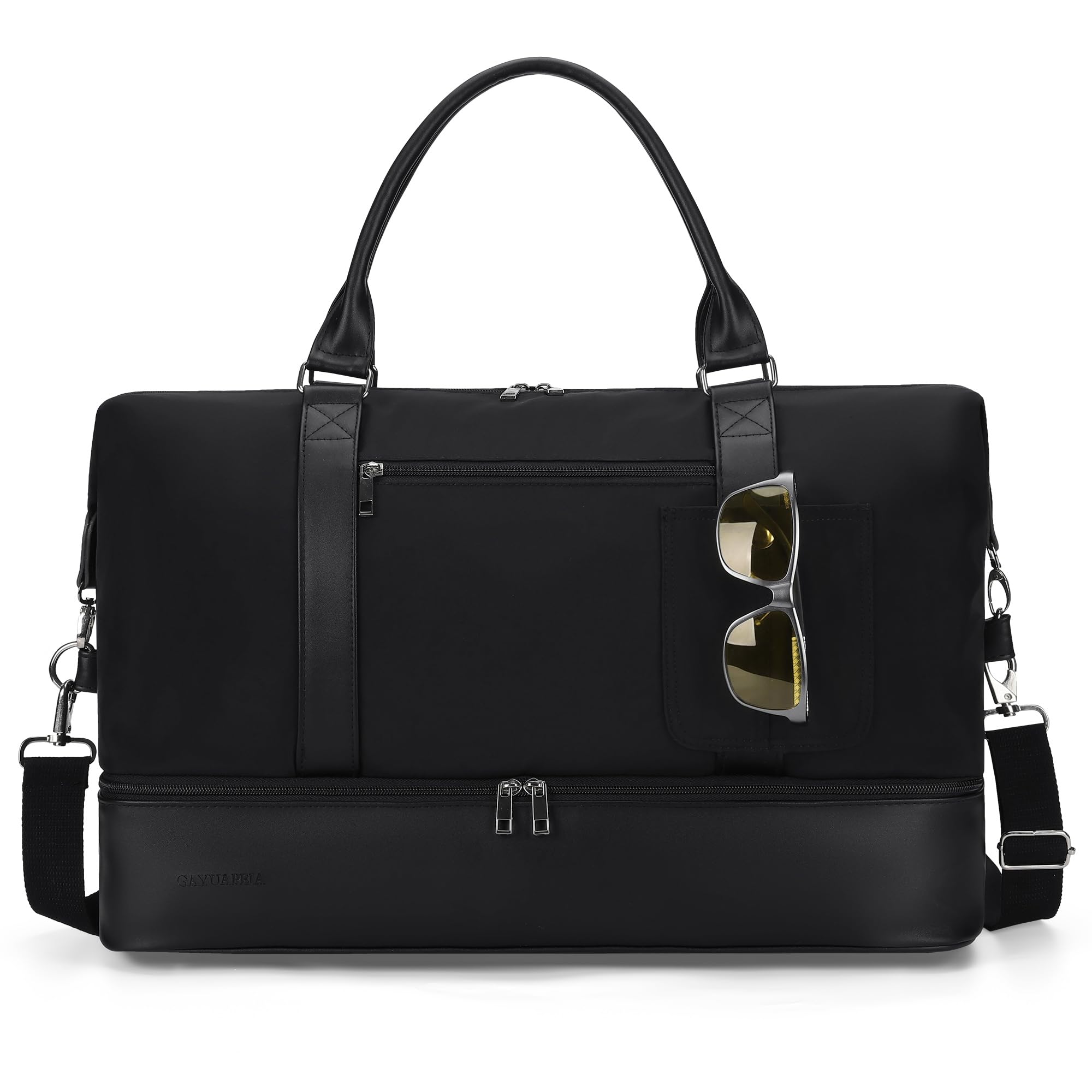 Stylish Weekender Bag for Women - Large Capacity Travel Overnight Bag with Shoe Compartment | Perfect for Weekend Getaways, Gym Trips & Business Travel