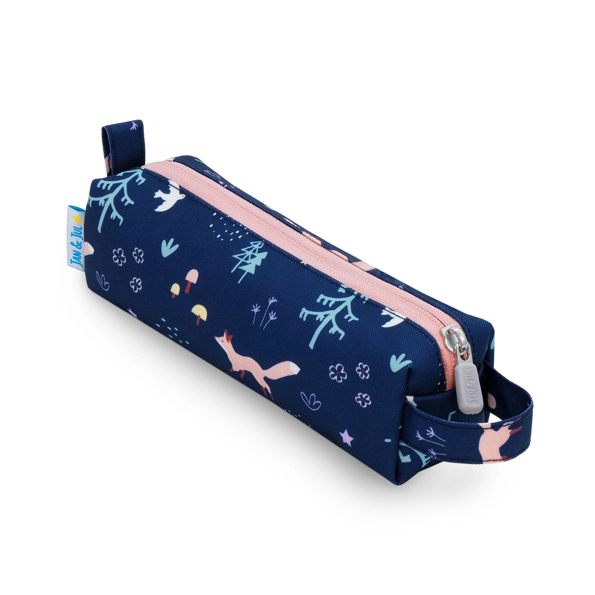 Jan & Jul Navy Forest Pencil Case - Stylish Kids School Supplies for Boys & Girls - Perfect for Classroom, Homeschool & Back to School Organization