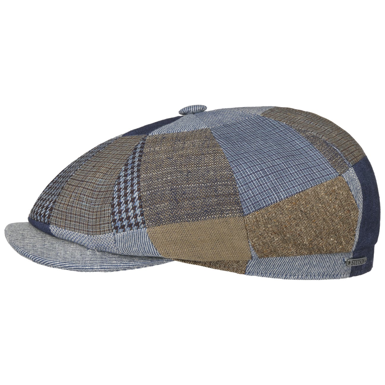 Stetson Hatteras Laughlin Flat Cap for Men - Classic Cotton Twill Ivy Hat with Brim - Perfect for Golf, Driving, and Casual Outfits