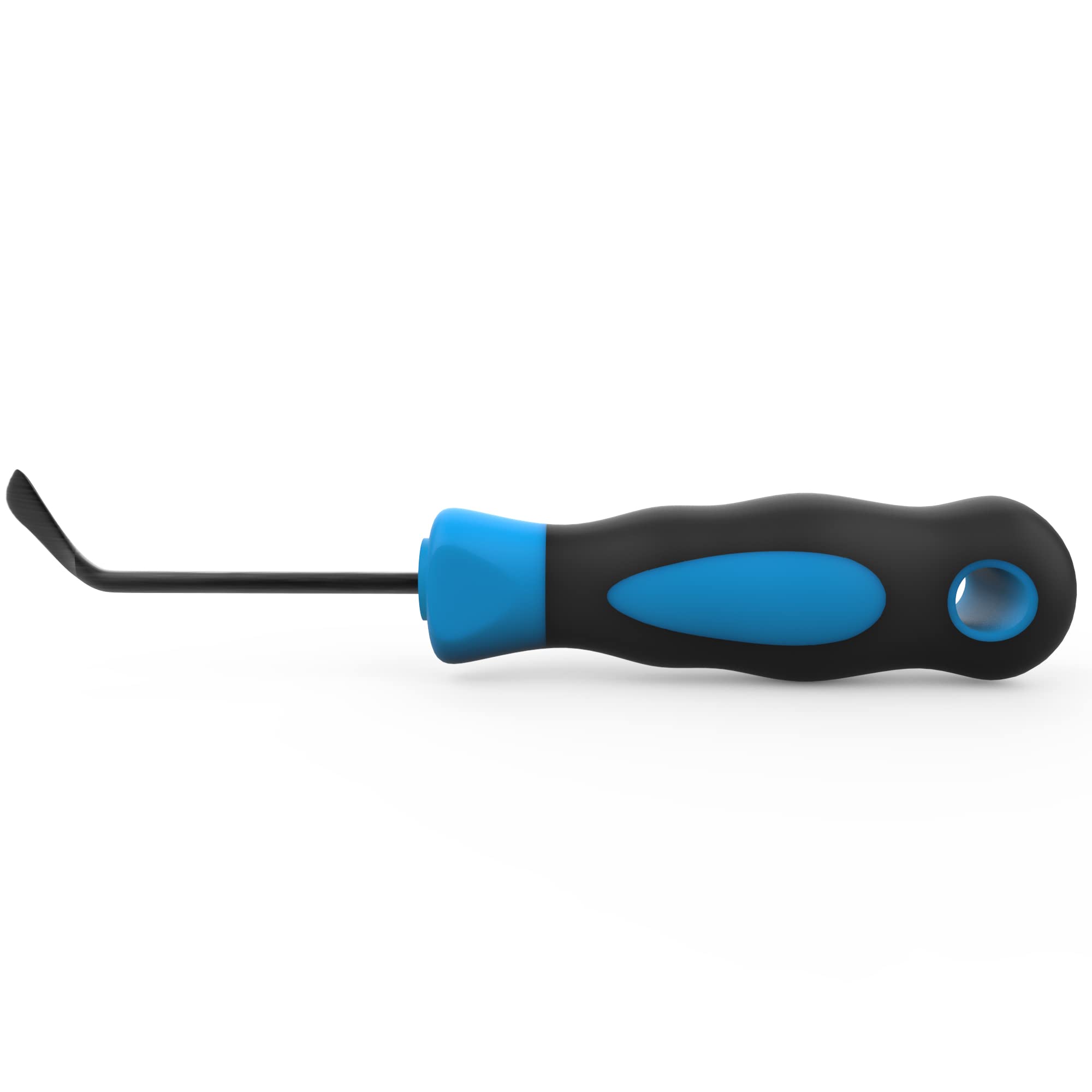 OxGord Universal Wheel Cover Removal Tool - Steel Spoon Tip with Rubber Handle for Center Caps & Hubcaps - Black and Blue - Perfect for Car Maintenance & DIY Auto Repair