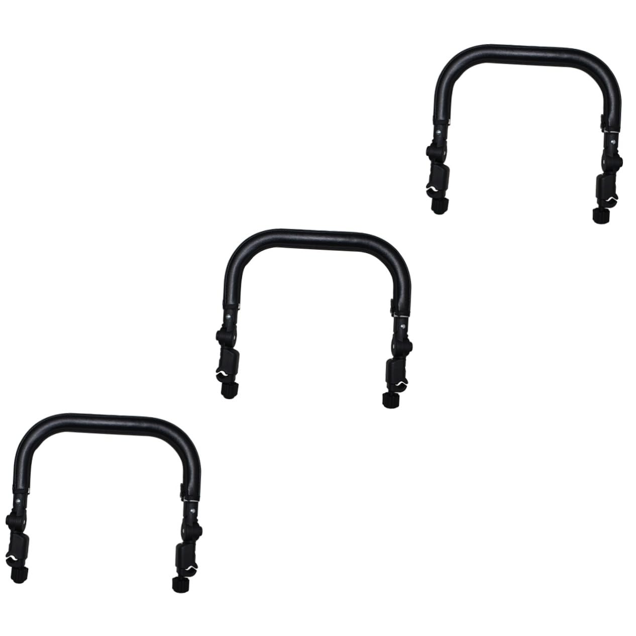 HEMOTON 3-Pack Stroller Bumper Armrest Bar - Universal Stroller Handlebar Accessory for Safety & Comfort | Perfect for Baby Strollers, Joggers & Travel Systems | Durable & Easy to Install