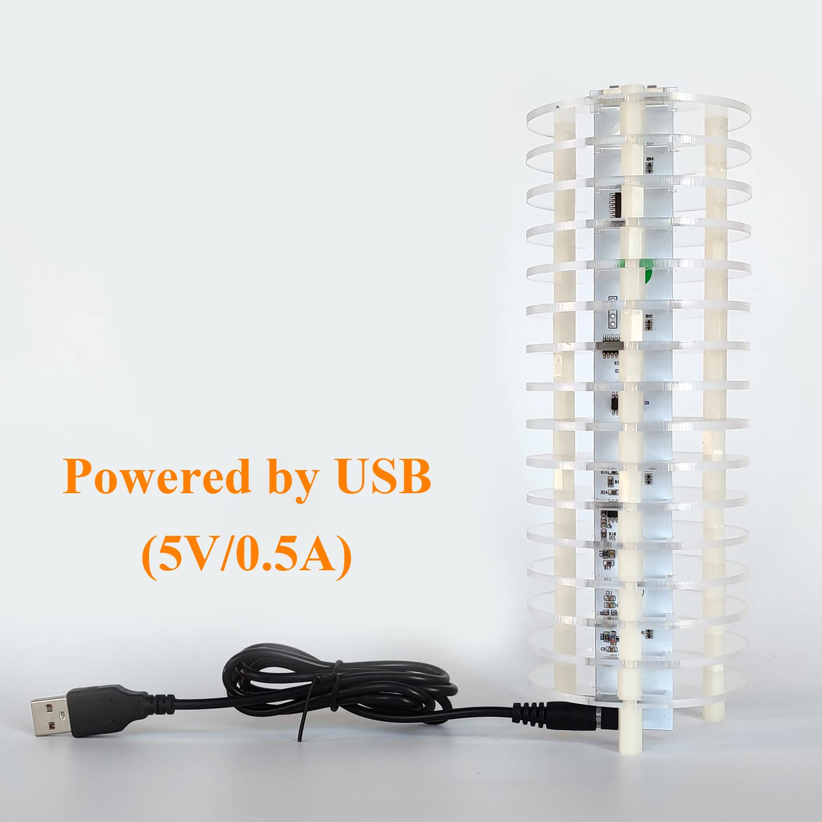 DIY LED Audio Light Electronic Kit (PP16LED-ROUND) - Perfect for Music Visualization, Home Decor & STEM Projects