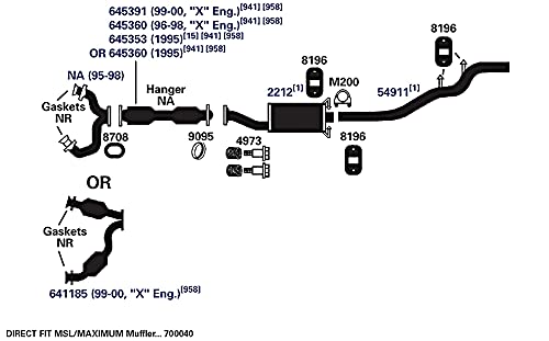 AP Exhaust Muffler 700040 - For Car & Truck Exhaust Systems