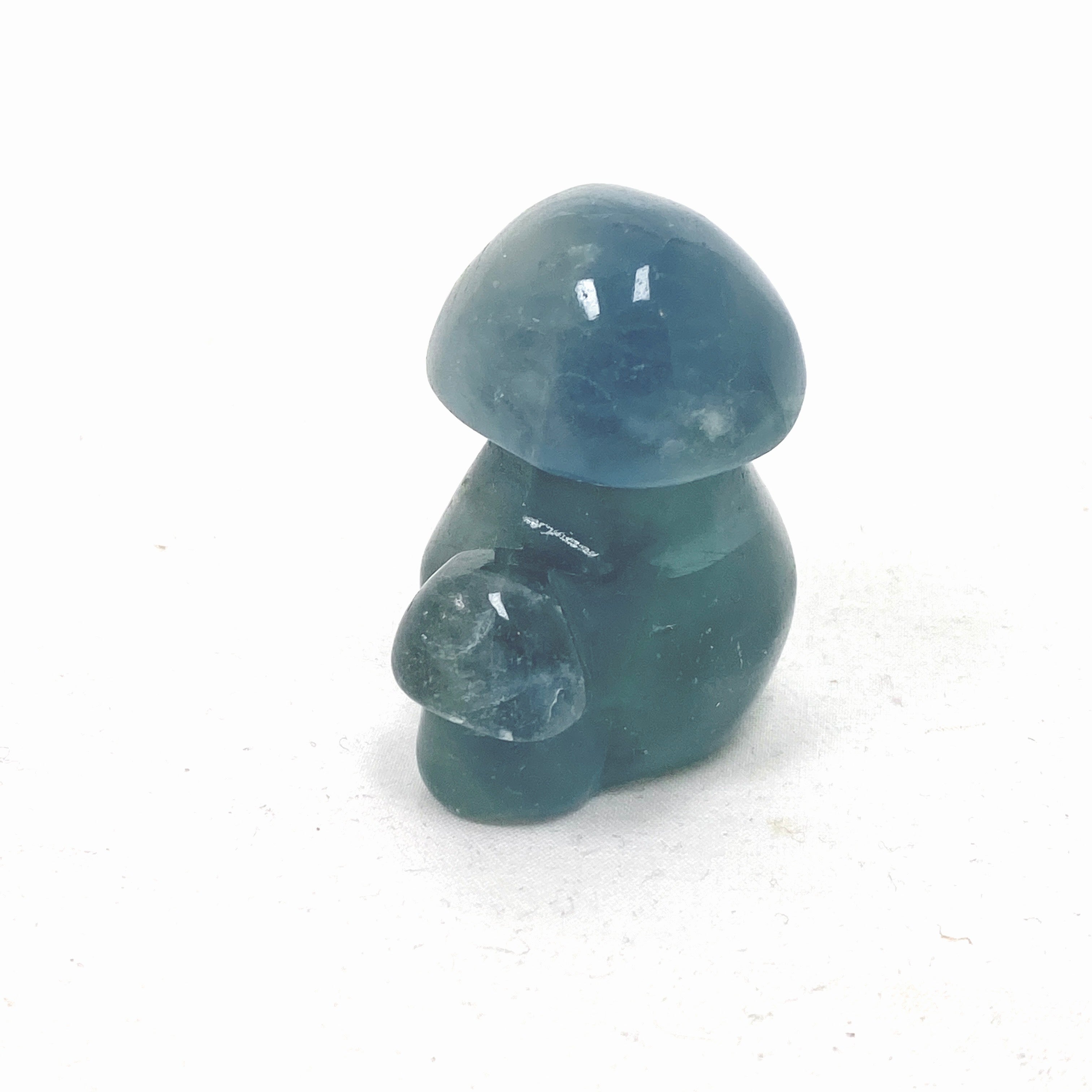 Natural Blue Fluorite Mushroom Crystal BFM 01 - Healing Stone for Meditation, Reiki & Home Decor