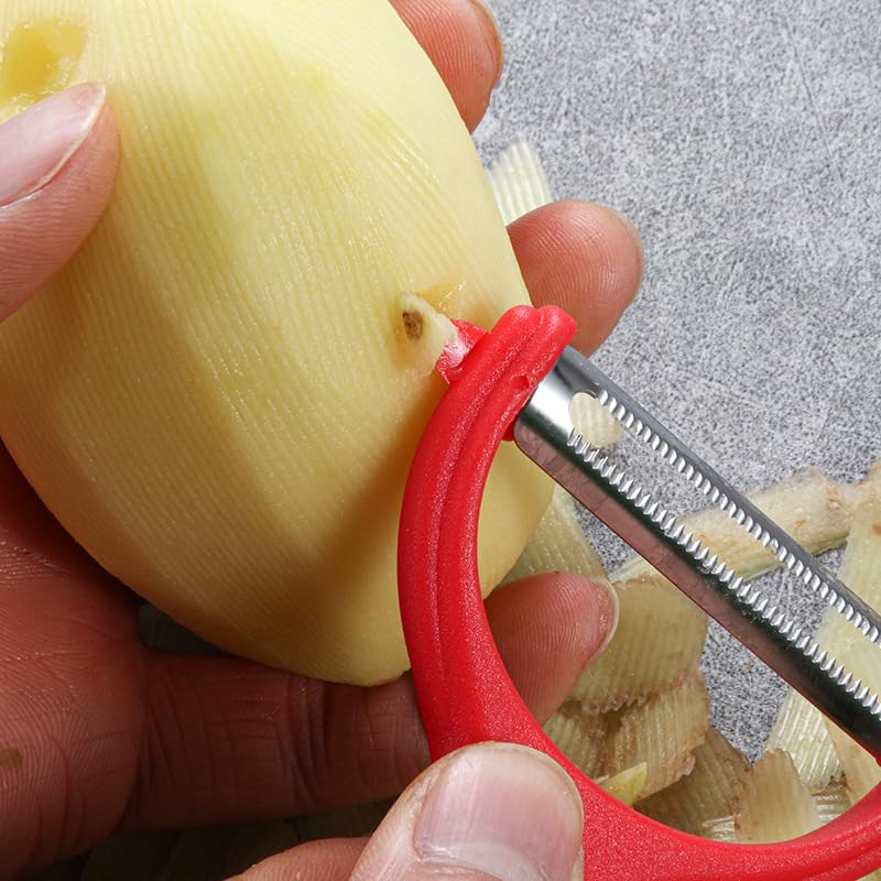 Stainless Steel Y Peeler for Vegetables & Fruits - Potato, Carrot, Apple Peeler - Ergonomic Kitchen Tool for Easy Peeling & Food Prep