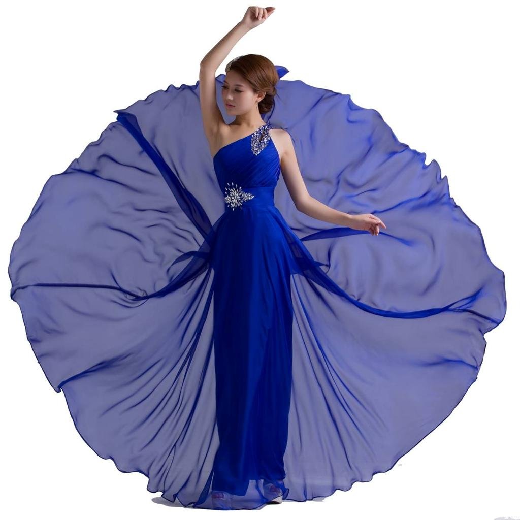 Elegant One-Shoulder Beaded Chiffon Prom Dress with Floor Length - Perfect for Homecoming, Formal Dances & Special Occasions