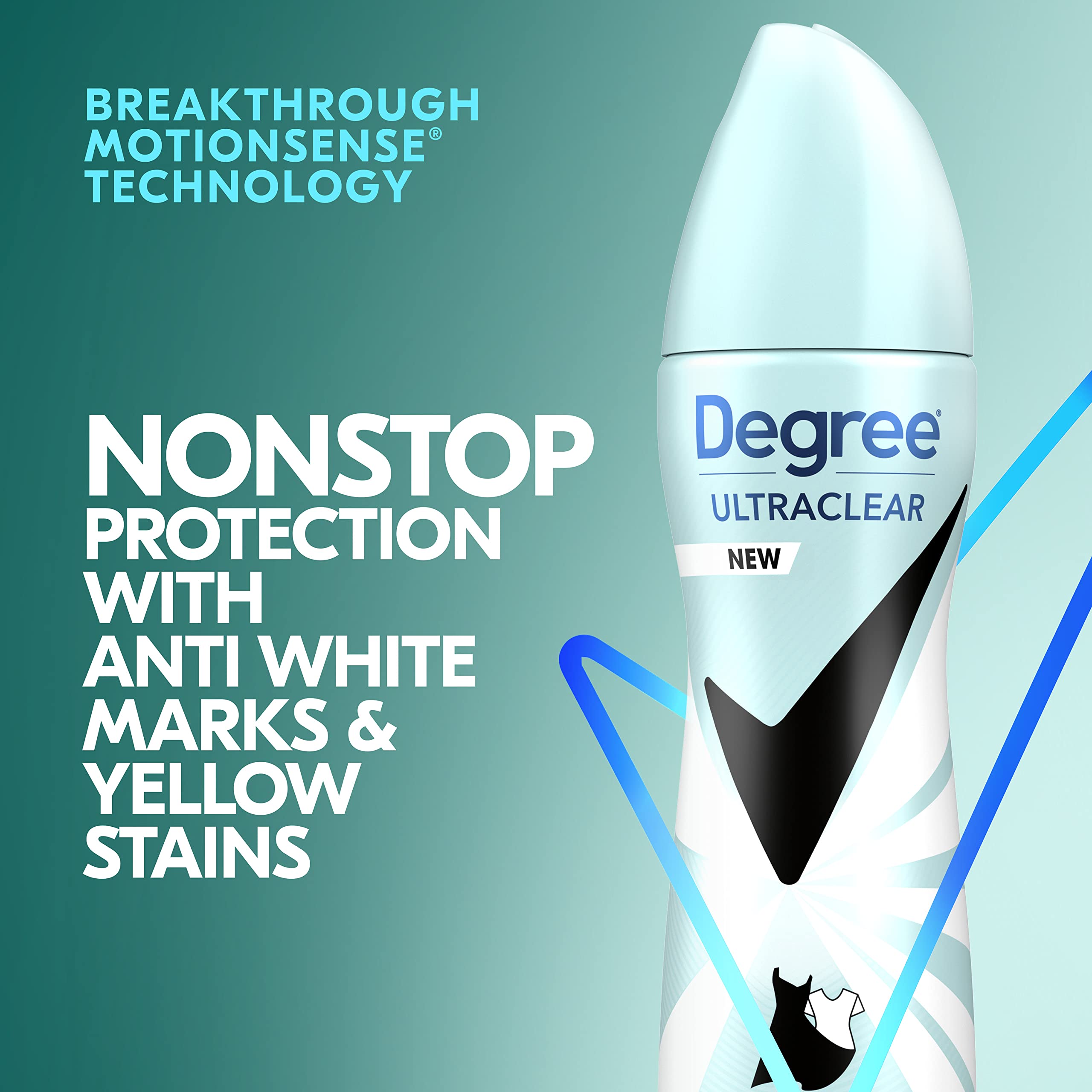 Degree Ultraclear Women's Antiperspirant Deodorant Dry Spray - 48-Hour Odor & Wetness Protection, Invisible Finish - Perfect for Gym, Work & Everyday Freshness