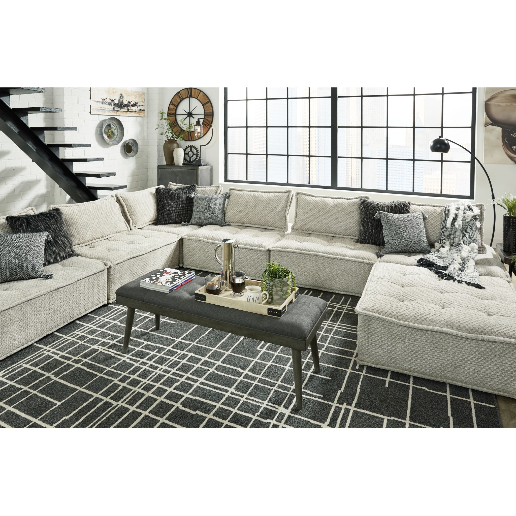Stylish Bales Modular Accent Chair - Modern Living Room Furniture for Home Office & Lounge - Perfect for Small Spaces & Apartment Decor