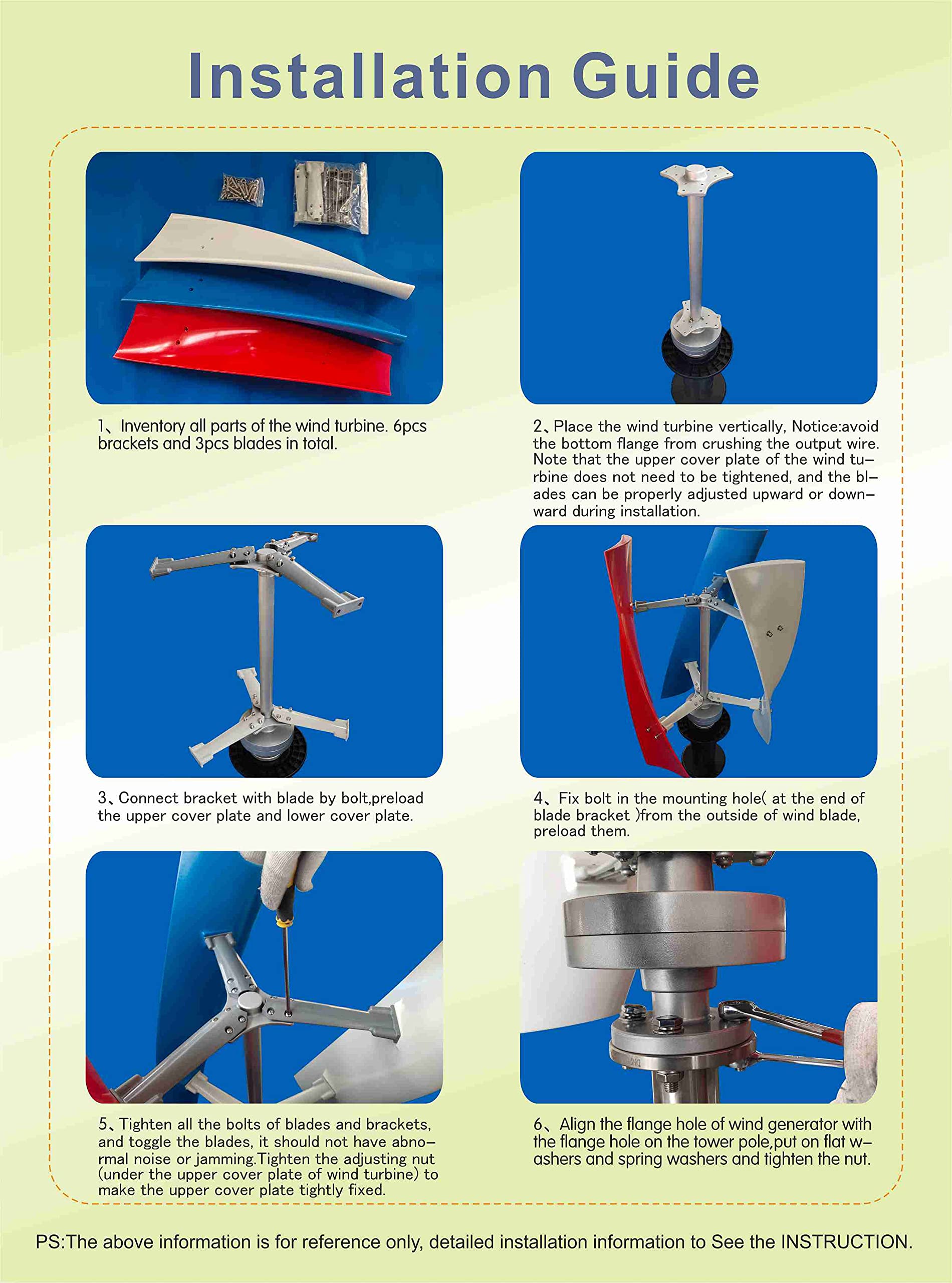 450W 24V Vertical Axis Wind Turbine Generator Kit with Controller - Permanent Magnet Generator for Home, RV, Boat & Marine Use | Off-Grid Power Solution for Renewable Energy & Emergency Backup