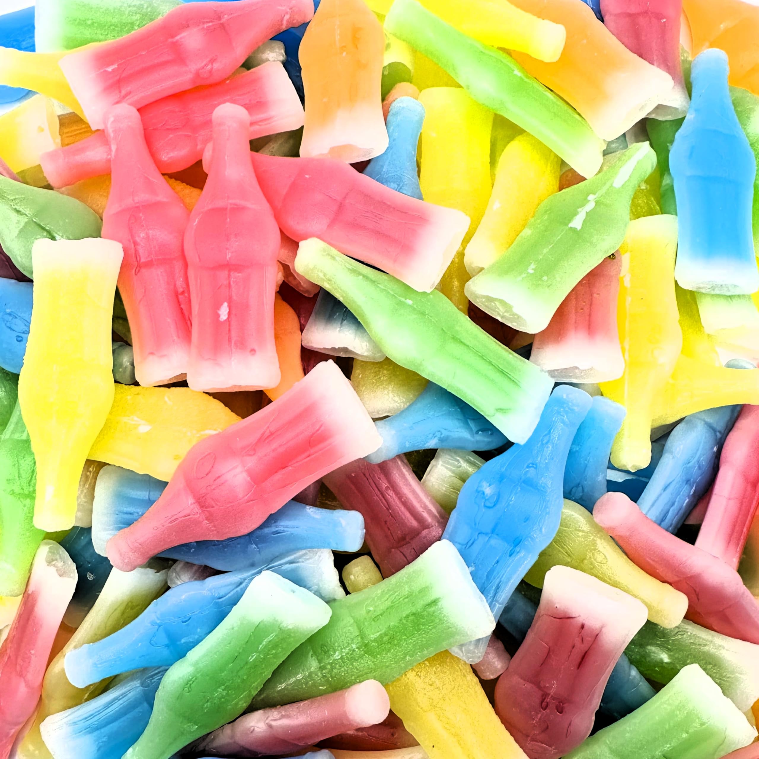 Retro Wax Candy Bottles - 1lb Variety Flavors for Old School Candy Lovers - Perfect for Parties & Nostalgic Gifts