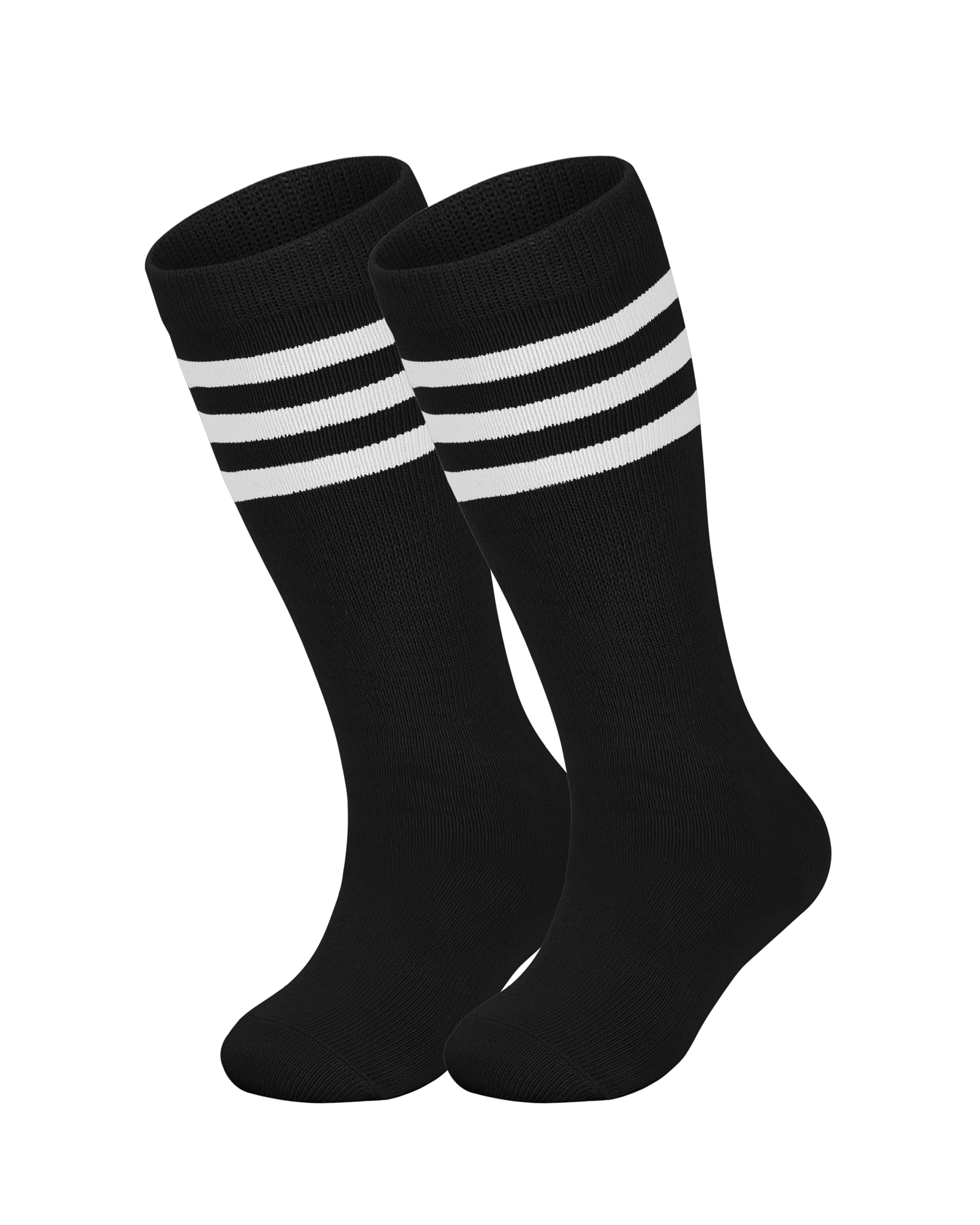 ENBAOHUI 5 Packs Toddler Soccer Socks - Breathable Knee High Tube Socks for Boys & Girls (6-12 Months, 12-24 Months) - Perfect for Soccer Games, Sports & Daily Wear