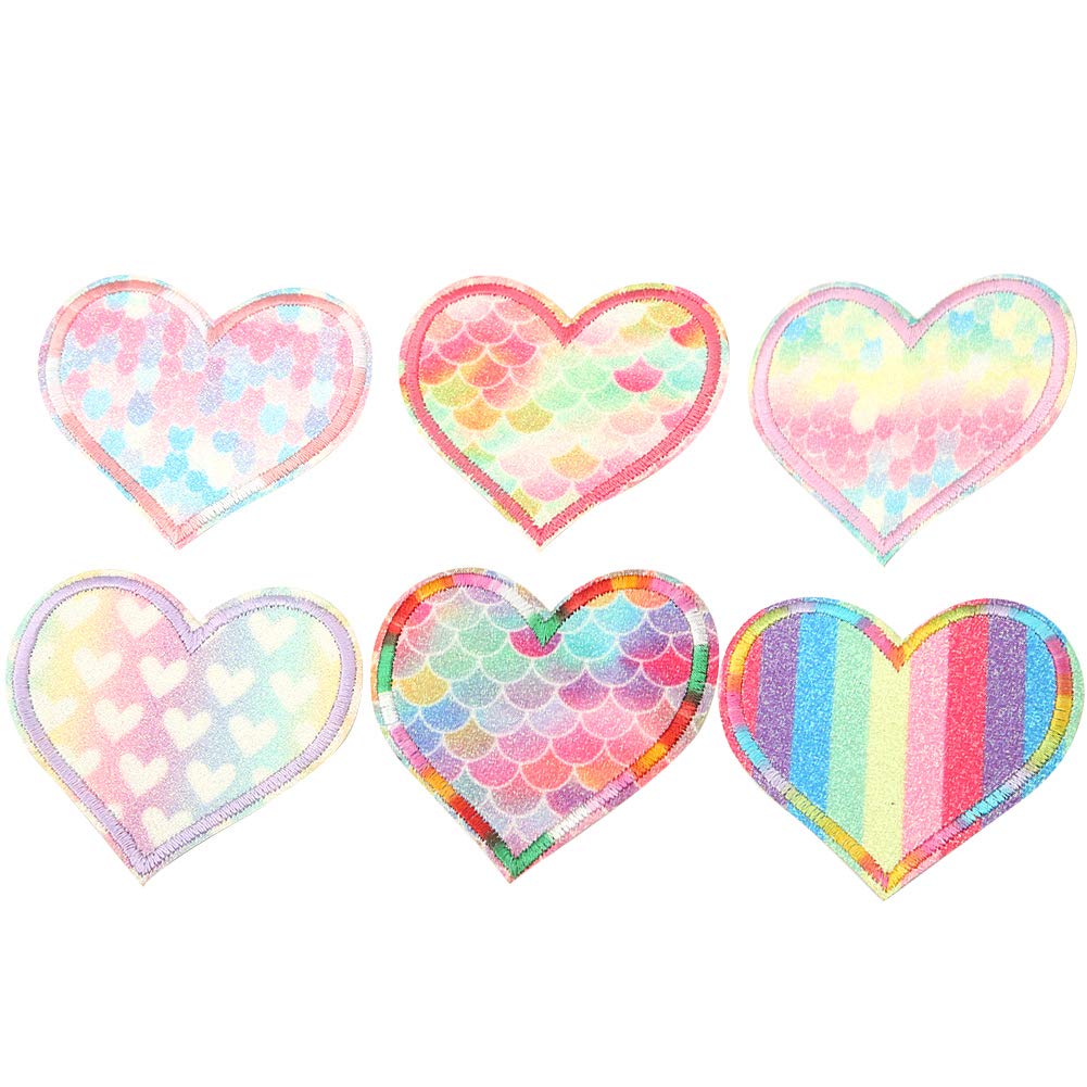 Heart Embroidered Patch - Iron-On Applique for Jeans, Blouses, Skirts, Hats & DIY Clothing - Perfect for Customizing T-Shirts, Pants & Fashion Accessories
