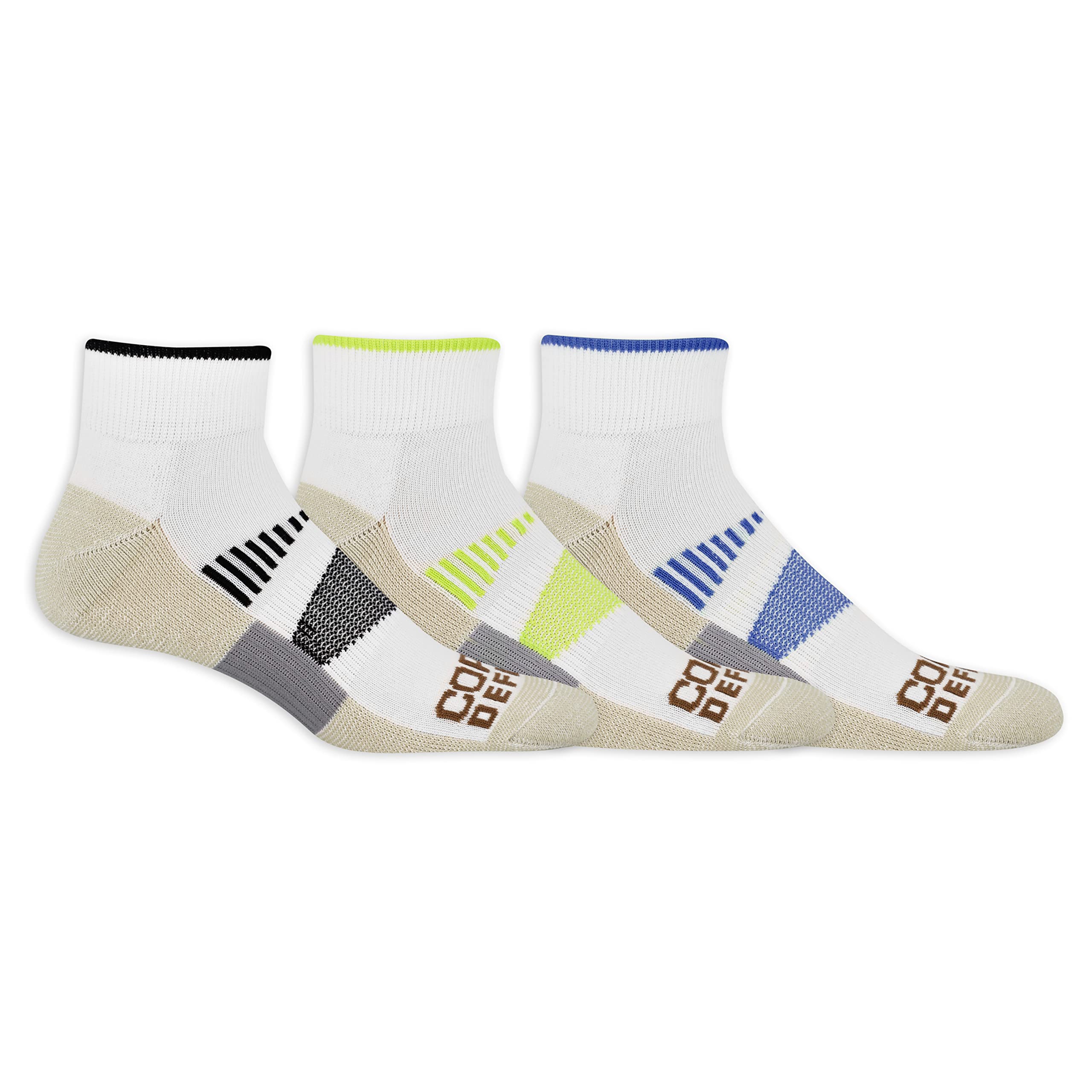 Men's Core Socks - Premium Cotton Athletic Socks for Running, Hiking & Everyday Wear - Breathable Cushioned Socks for Sports & Casual Outfits