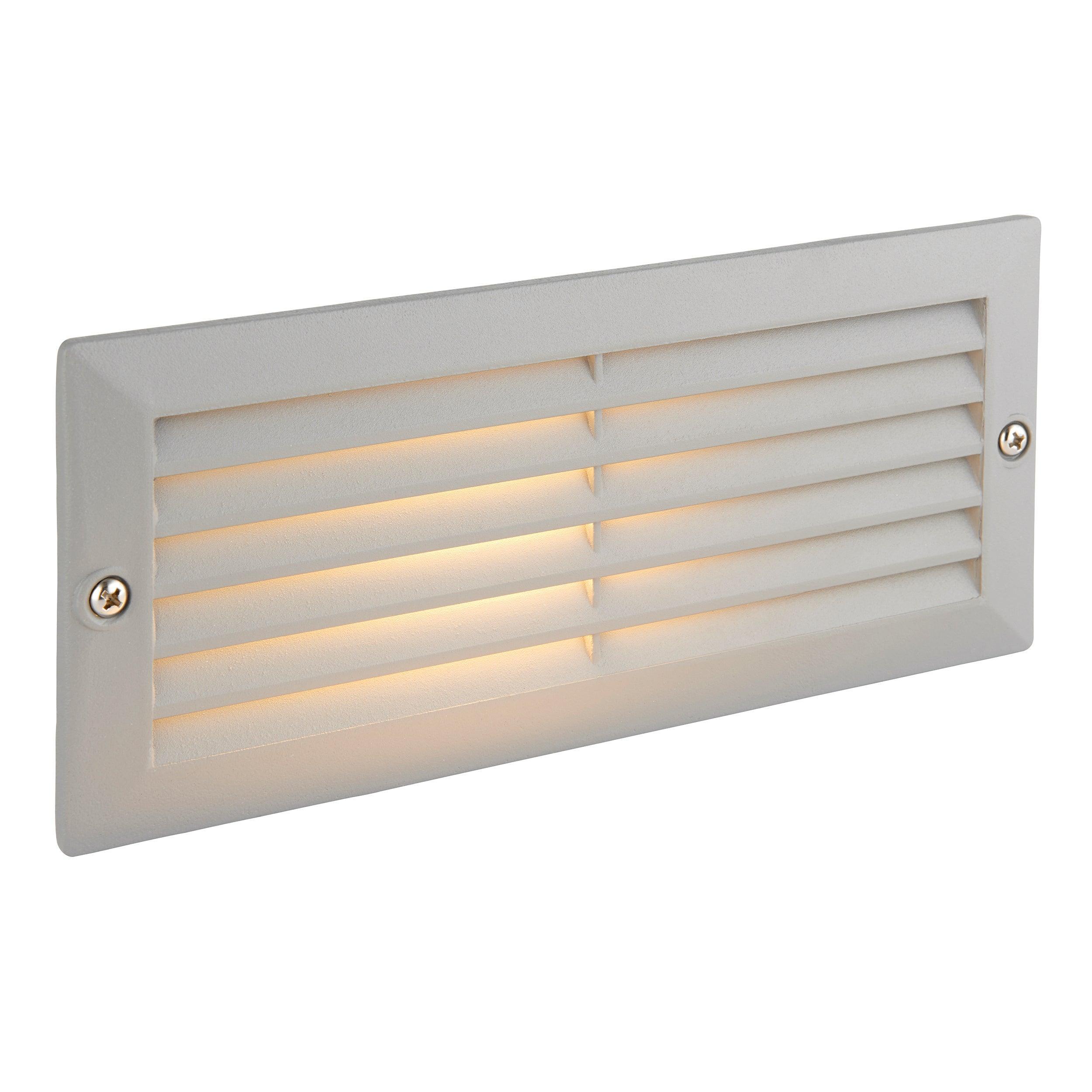 Eco-Friendly Grey Brick Light with Louvre Design - IP44 Rated 40W LED for Outdoor & Garden Lighting