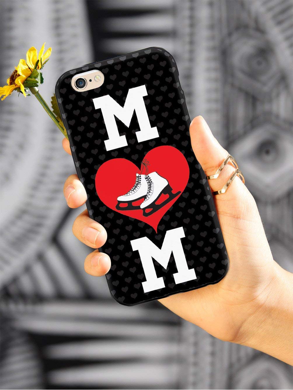 Inspired Cases - 3D Textured Protective Phone Cover for Apple iPhone 6 Plus/6s Plus - Durable Shockproof Slim Design - Perfect for Figure Skating Moms & Active Lifestyles