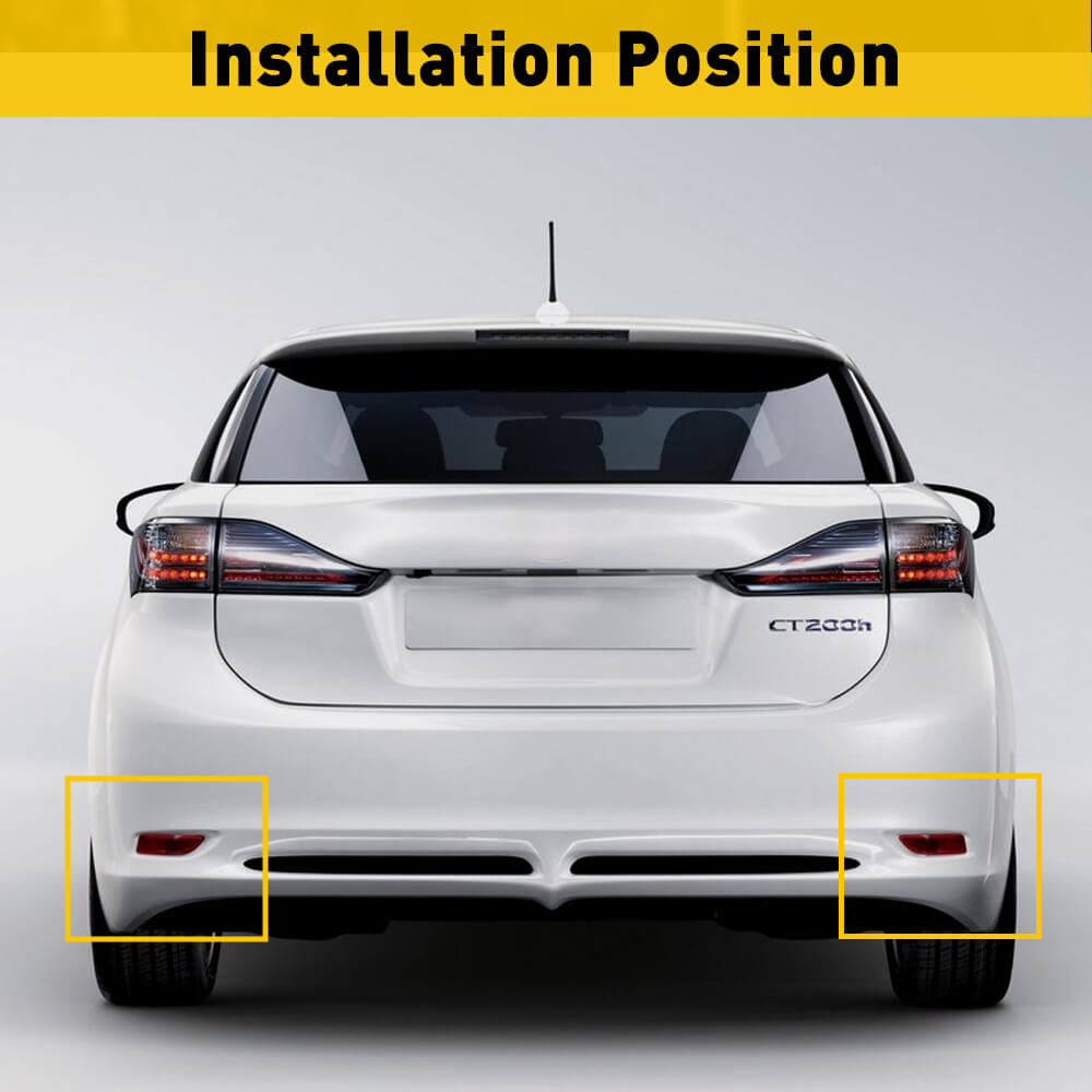 Lexus CT 200h & Toyota Corolla Rear Bumper Reflector Lamp Cover (2011-2013 Models) - Durable Replacement Part for Enhanced Night Visibility & Safety Driving