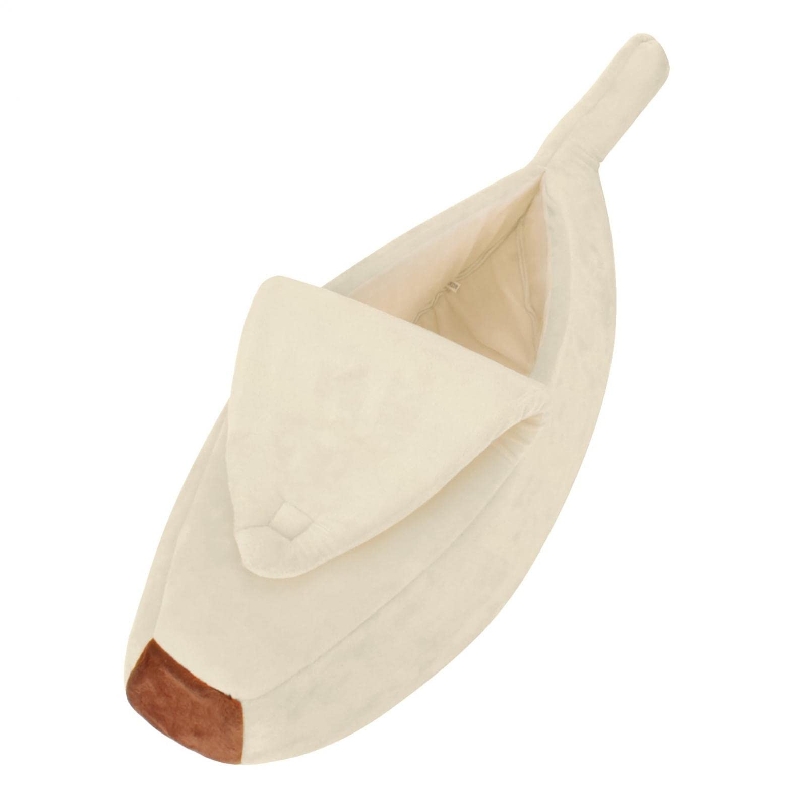 Banana Shaped Pet Cat Bed - Soft & Warm Small Dog Sofa for Sleeping, Playing & Resting | Cozy Pet House for Cats & Small Dogs | Perfect for Indoor Lounging & Nap Time
