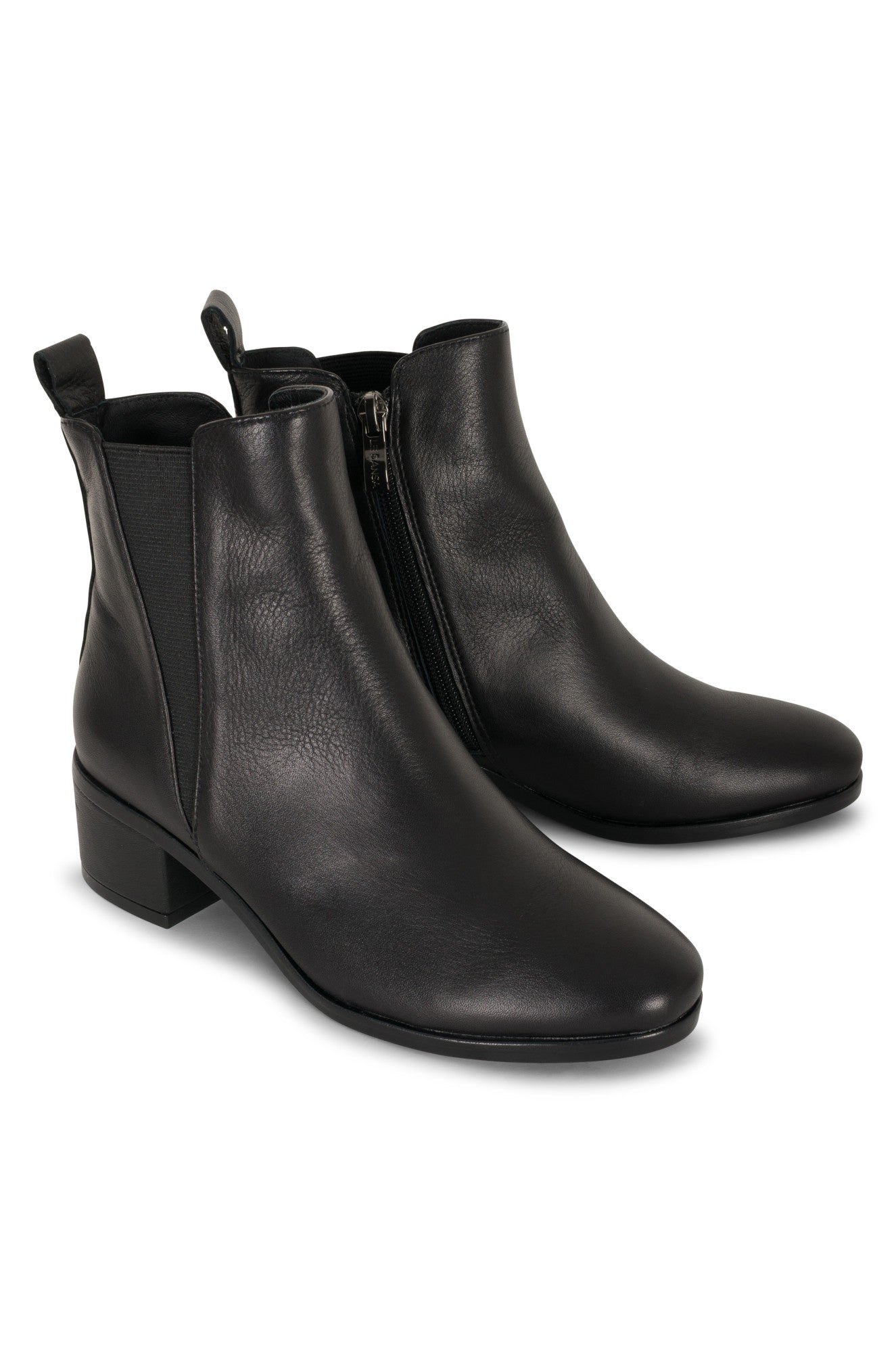 Premium Black Leather Ankle Boots for Women - Comfortable Ring B1 Style - Perfect for Casual Outfits, Office Wear & Fall Fashion