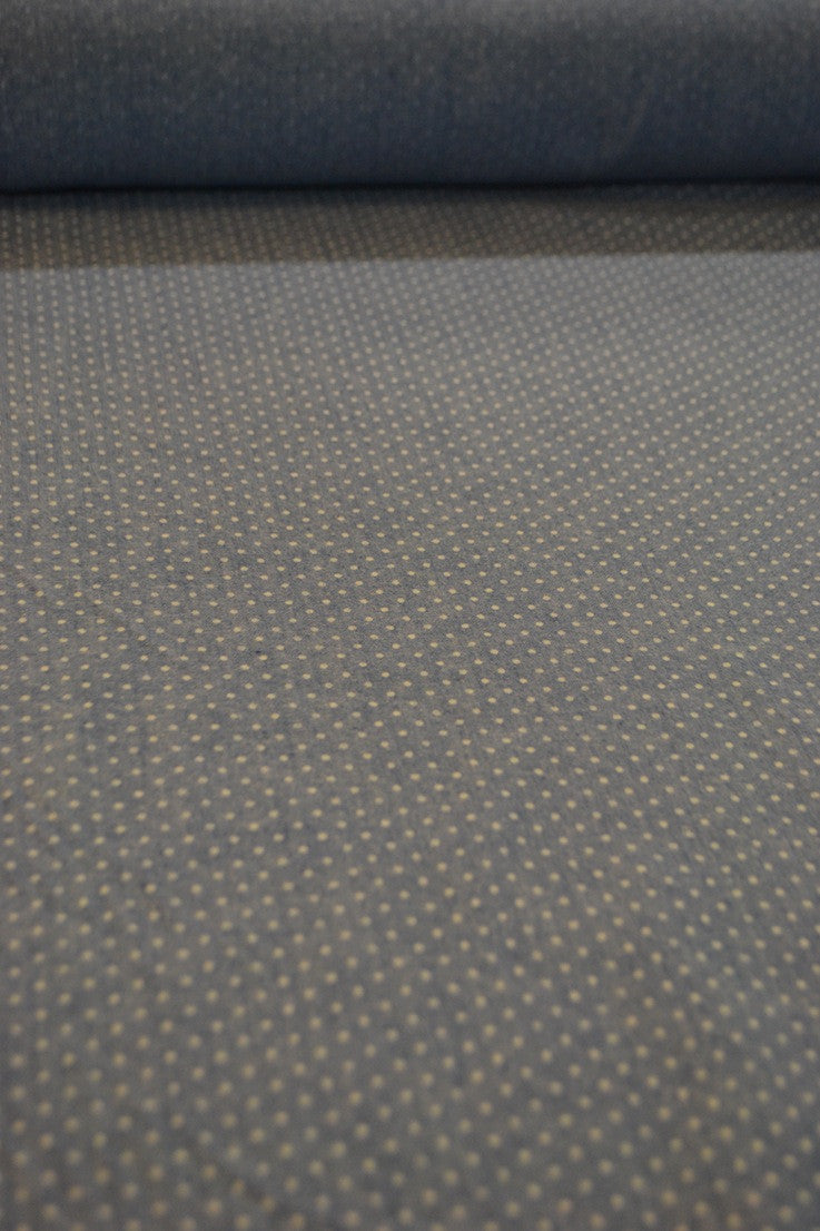 Chambray Dot Print Fabric - Small Size for DIY Crafts, Quilting, and Home Decor Projects