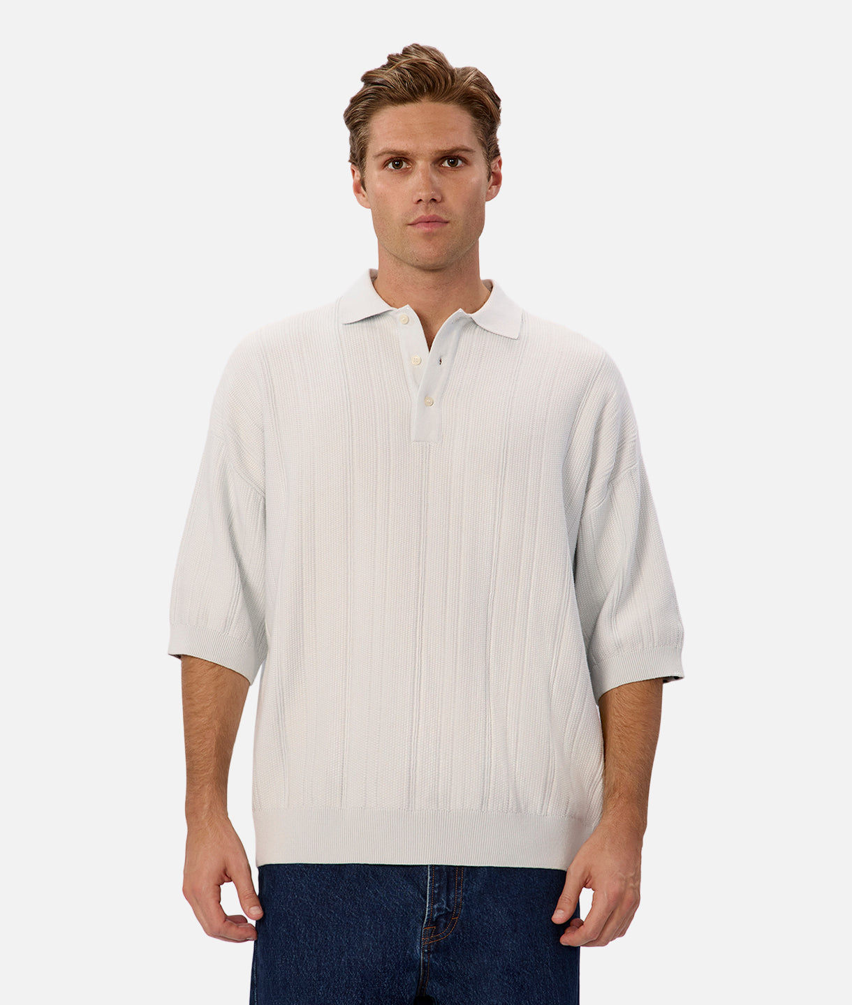 The Lisbon Polo Shirt for Men - Premium Cotton Ice Blue Casual Tee | Comfortable & Stylish for Golf, Office & Outdoor Activities