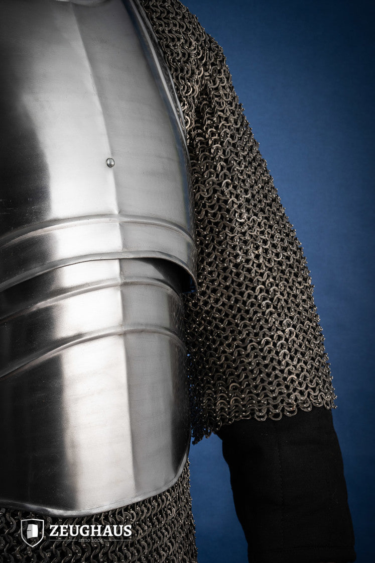 Cuirass Warrior Polished Armor - Medieval Knight Costume for Cosplay, LARP & Renaissance Fairs | Historical Reenactment & Theater Performance