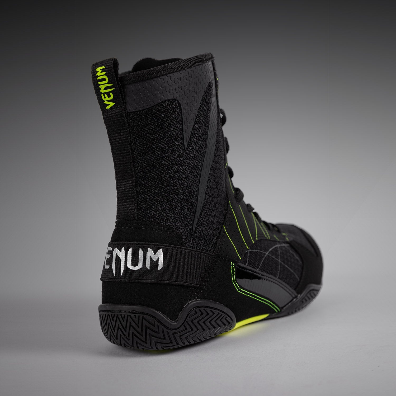 Venum Training Camp 4.0 Boxing Shoes for Men & Women - Black/Neon Green - Lightweight MMA & Kickboxing Footwear for Training & Competition