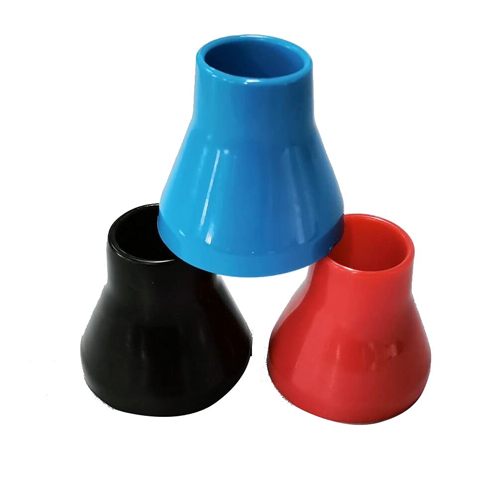 Premium Golf Ball Retriever with Suction Cup - 3-Pack Putter Accessories (Black, Blue, Red) | Easy Ball Pickup Tool for Golf Course, Driving Range & Backyard Practice