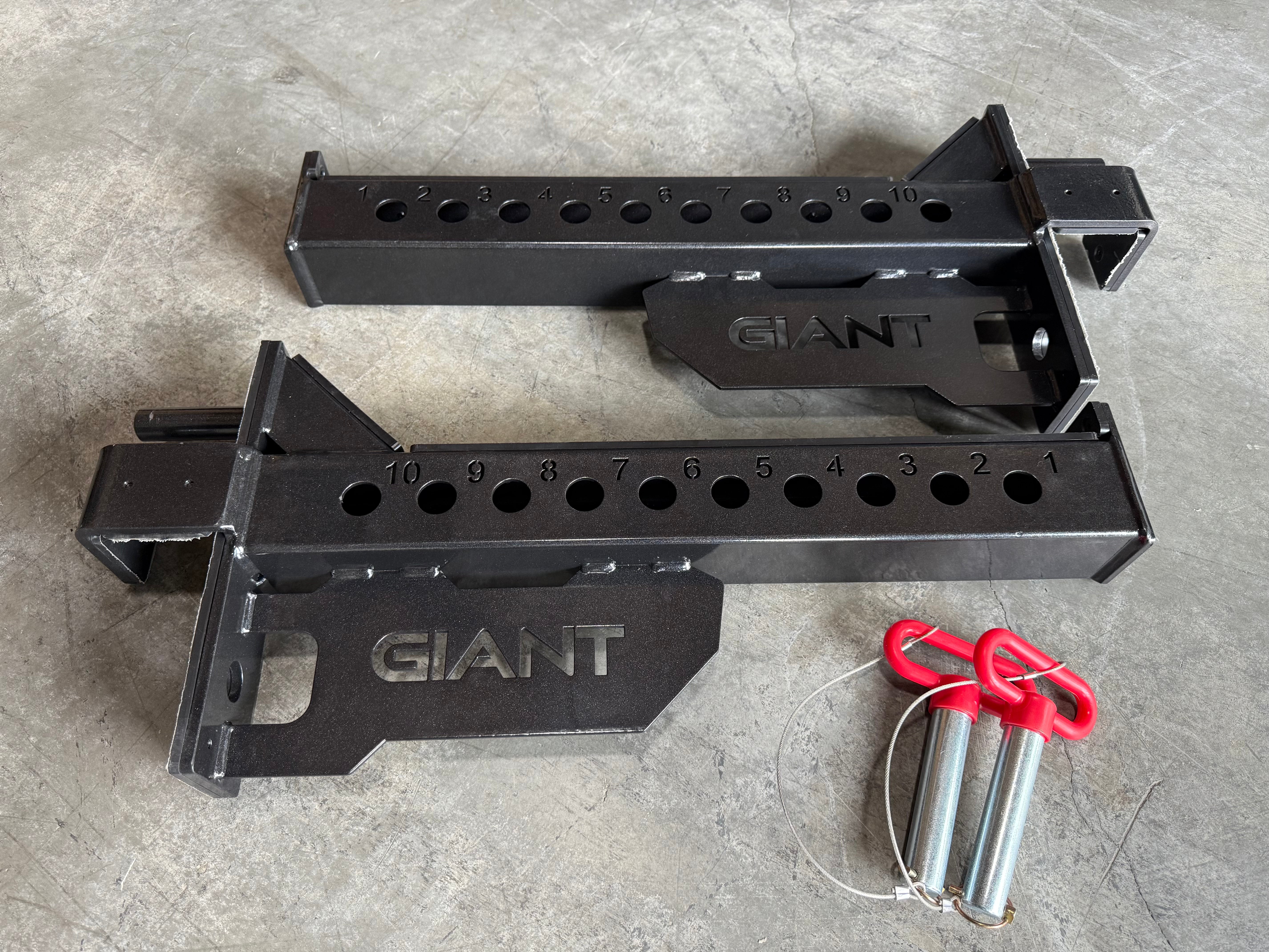 GIANT Spotter Arms 3X Series - Heavy Duty Gym Equipment for Powerlifting & Strength Training - Perfect for Home & Commercial Gyms