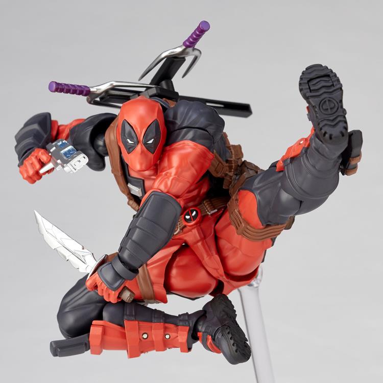 Amazing Yamaguchi Revoltech Deadpool 2.0 Action Figure No. 025 - Highly Articulated Collectible for Marvel Fans & Display