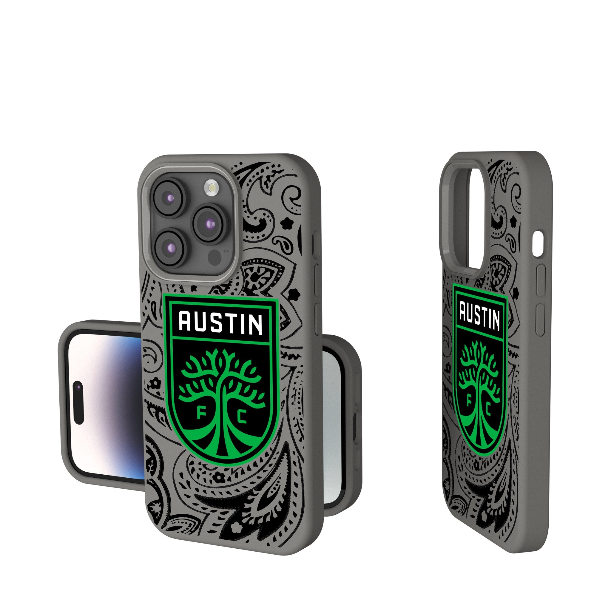 Austin FC Paisley Soft Touch Phone Case - Durable Protective Cover for iPhone & Android - Perfect for Soccer Fans & Game Days