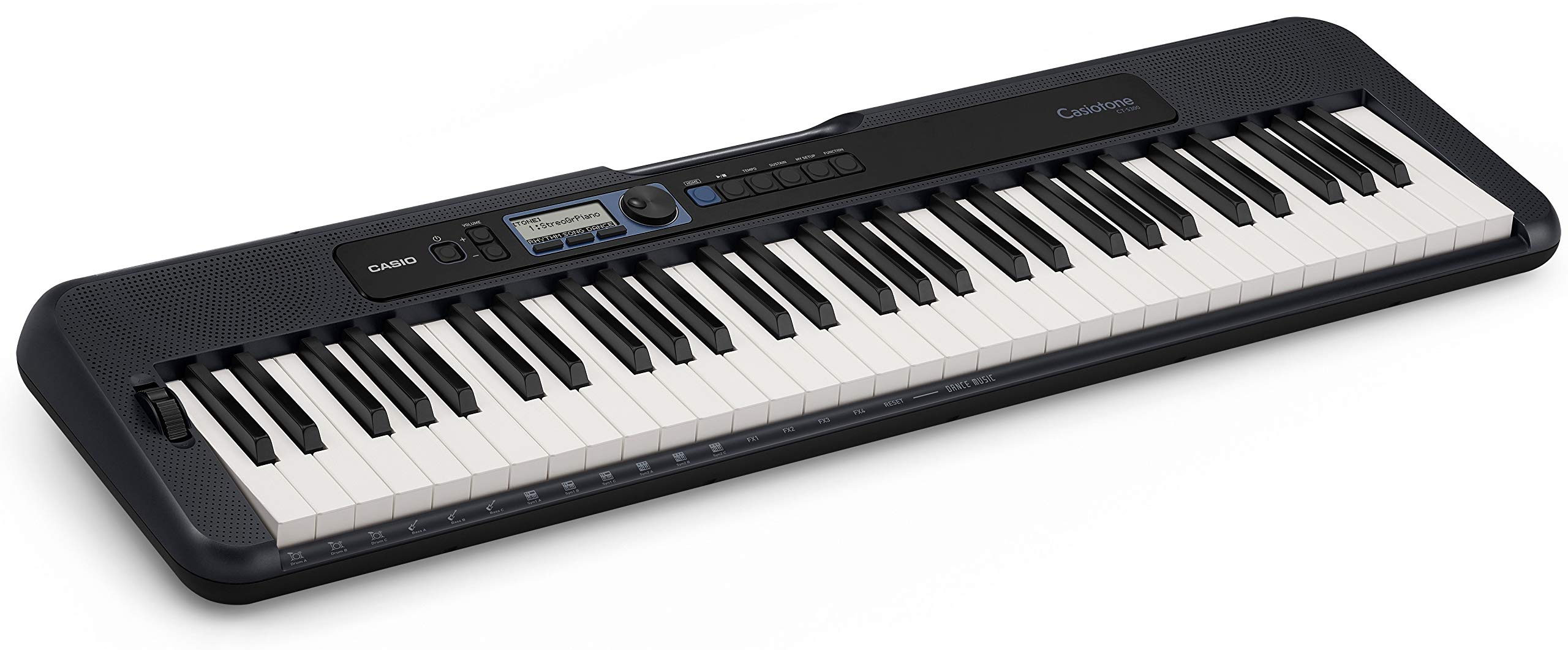 Casio CT-S300 61-Key Premium Portable Keyboard with Stand, Headphones & Power Adapter - Ideal for Beginners, Home Practice & Live Performances (CAS CTS300 PPK)