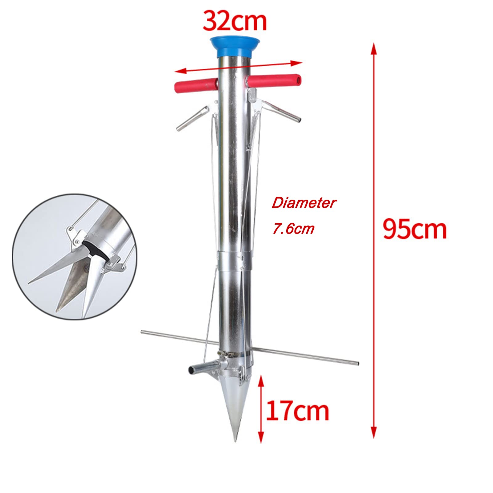 Stainless Steel Bulb Planter Tool - Multi-Functional Vegetable Seedling Cultivator & Manual Drill Seeder for Transplanting Young Plants | Perfect for Garden, Yard, Greenhouse & Indoor Herb Planting