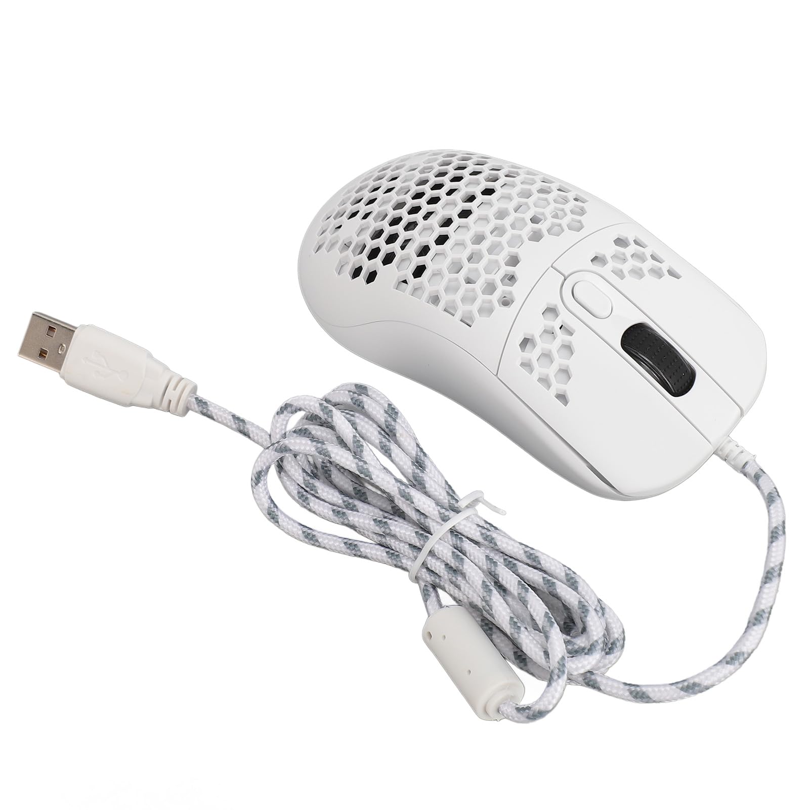 Zunate 8000 DPI Wired Gaming Mouse with RGB Backlight - 6 Programmable Buttons & Macro Editing for PC, Laptop - Perfect for FPS, MOBA Games & Office Work (White)
