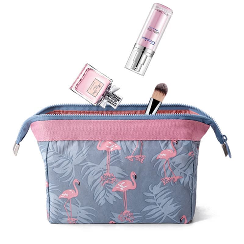 Trexee Travel Toiletry Bag & Jewelry Organizer - Waterproof Cosmetic Pouch, Makeup Case, Stationery Holder, Purse Organizer with Multiple Pockets - Perfect for Business Trips, Vacation & Daily Use (Grey)