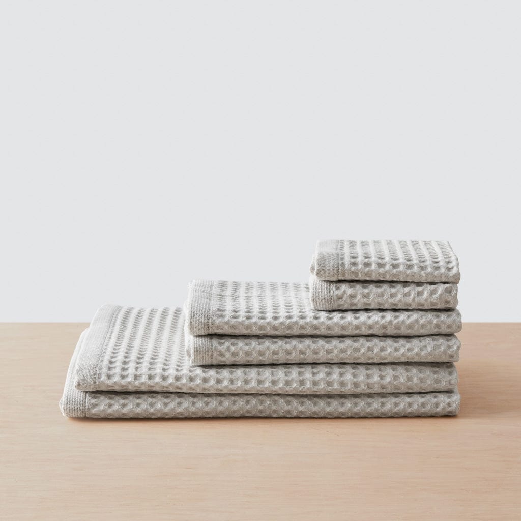 Mara Organic Waffle Bath Towel Set - 100% Cotton, Ultra Soft & Absorbent - Perfect for Spa, Bathroom & Luxury Home Use