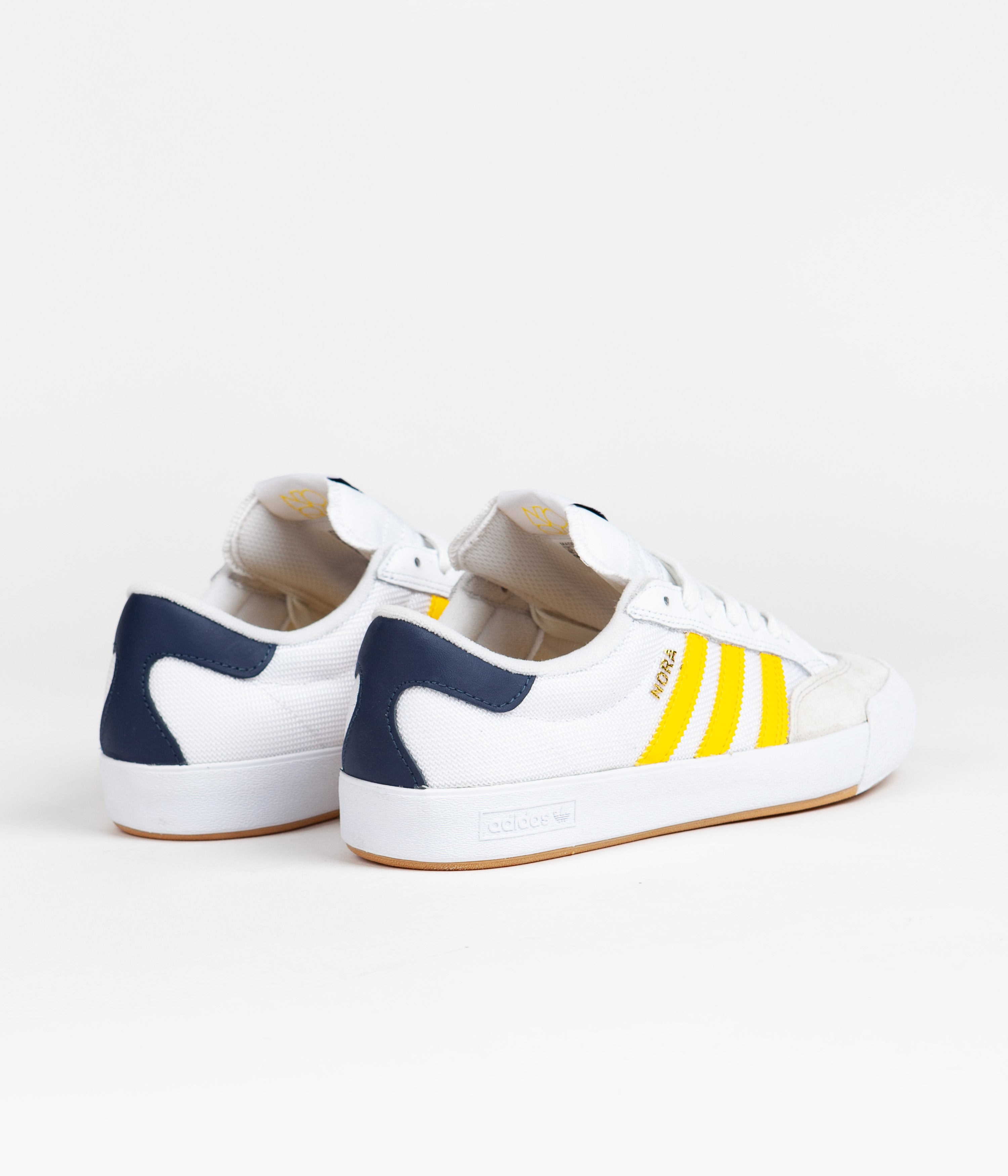 Adidas Nora Shoes for Women - White, Bold Gold, Collegiate Navy Running Sneakers | Comfortable & Stylish for Gym, Workout, and Casual Wear