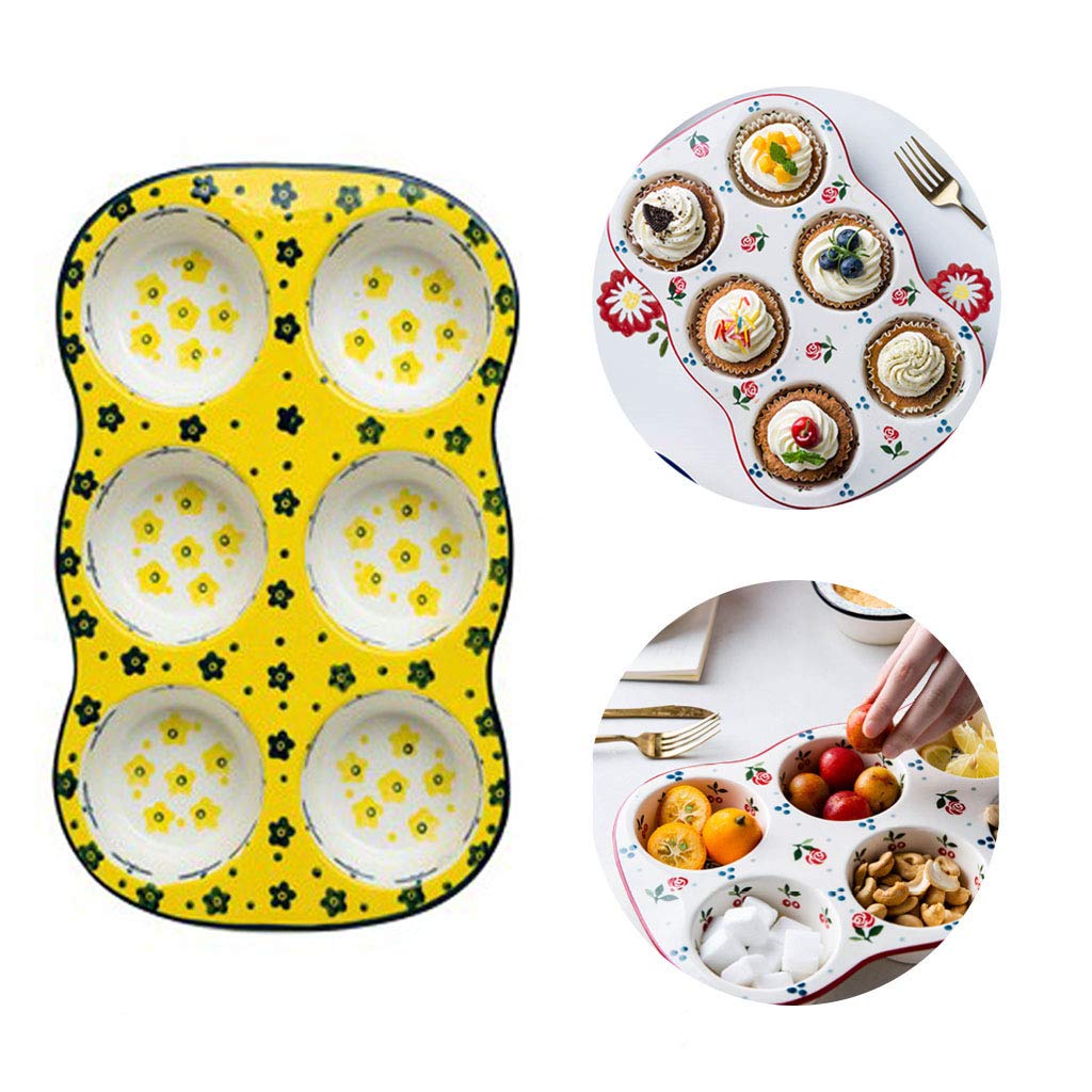 Non-Stick Ceramic Egg Tart Mold & Cupcake Baking Tray - 12-Cavity Muffin Pan for Oven, Perfect for Homemade Desserts, Tarts, and Mini Cakes - Durable Bakeware for Professional & Home Bakers (Great for Parties, Tea Time & Family Baking Activities)