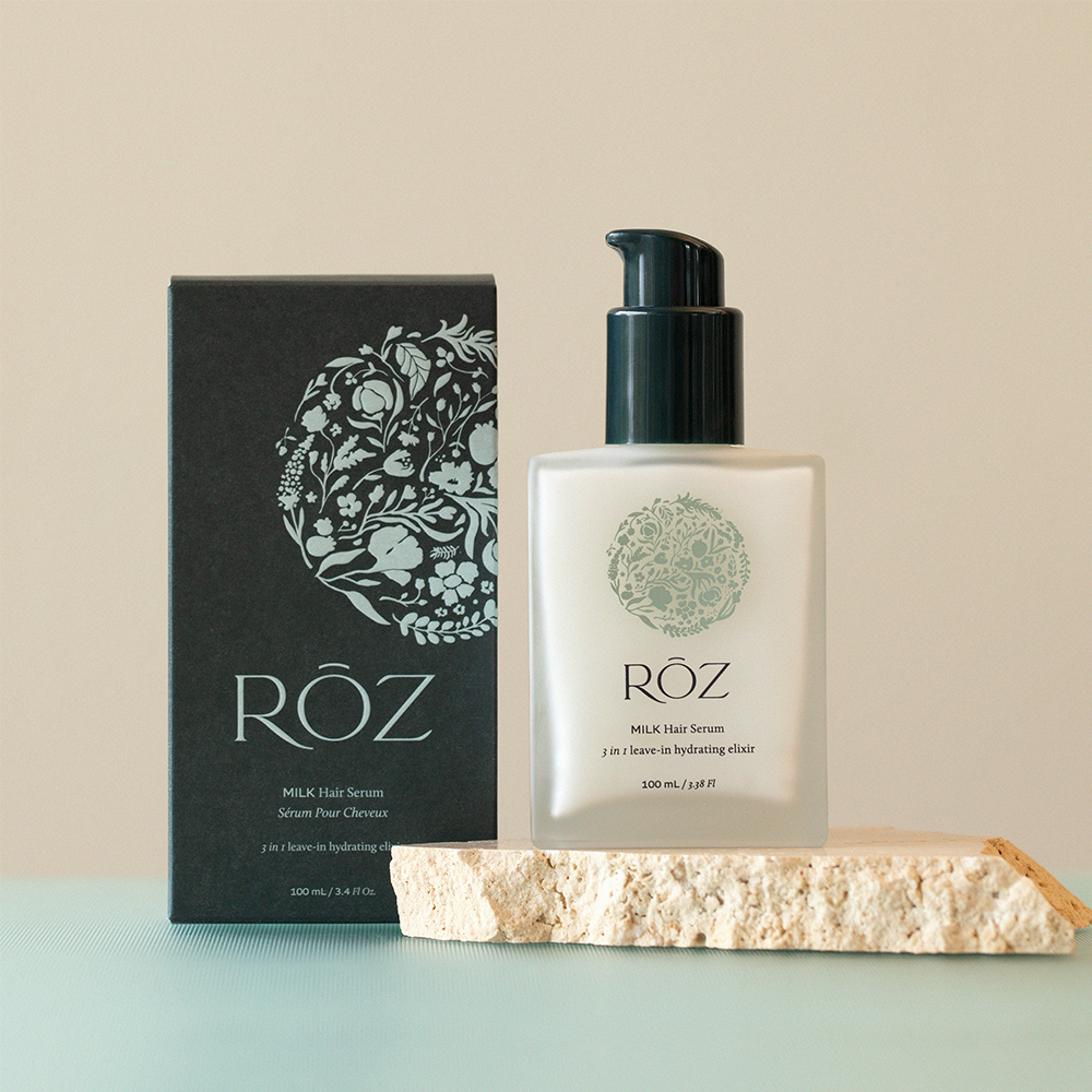 Roz Milk Hair Serum - Nourishing & Repairing Hair Treatment for Dry, Damaged Hair - Perfect for Daily Use & Styling