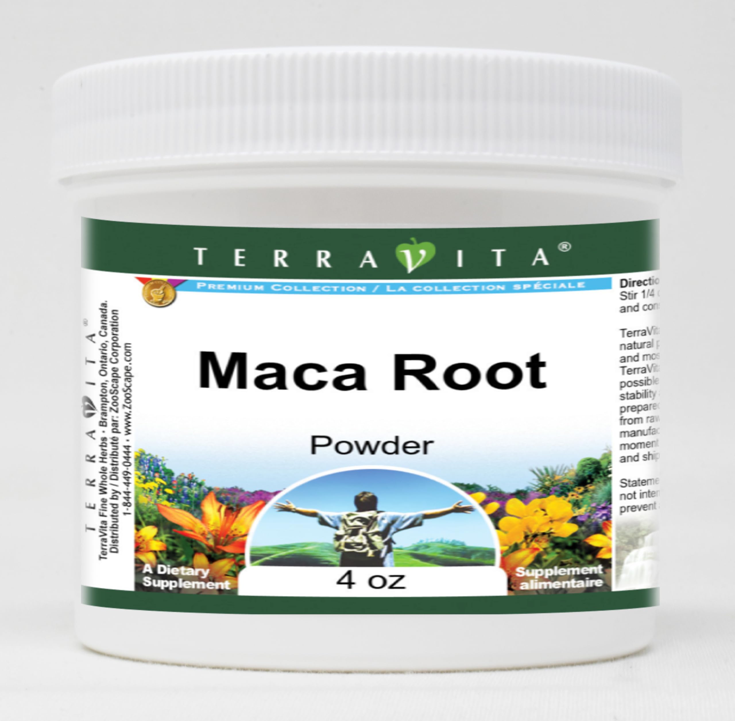 Organic Maca Root Powder 4 oz (113g) - Peruvian Superfood for Energy & Vitality - Vegan, Gluten-Free, Non-GMO - Boost Stamina & Libido - Great for Smoothies, Coffee & Baking