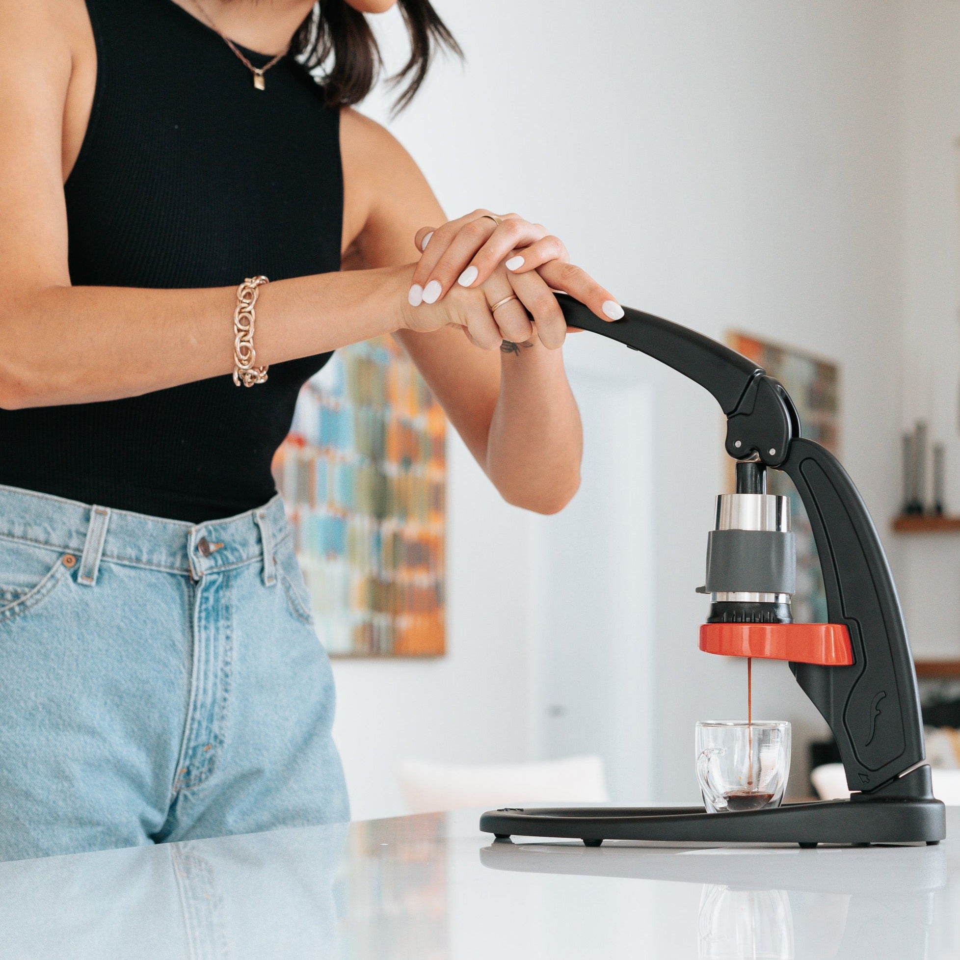 Flair Classic Manual Espresso Maker - Portable Hand Press Coffee Machine for Home & Travel, Perfect for Espresso Lovers & Baristas